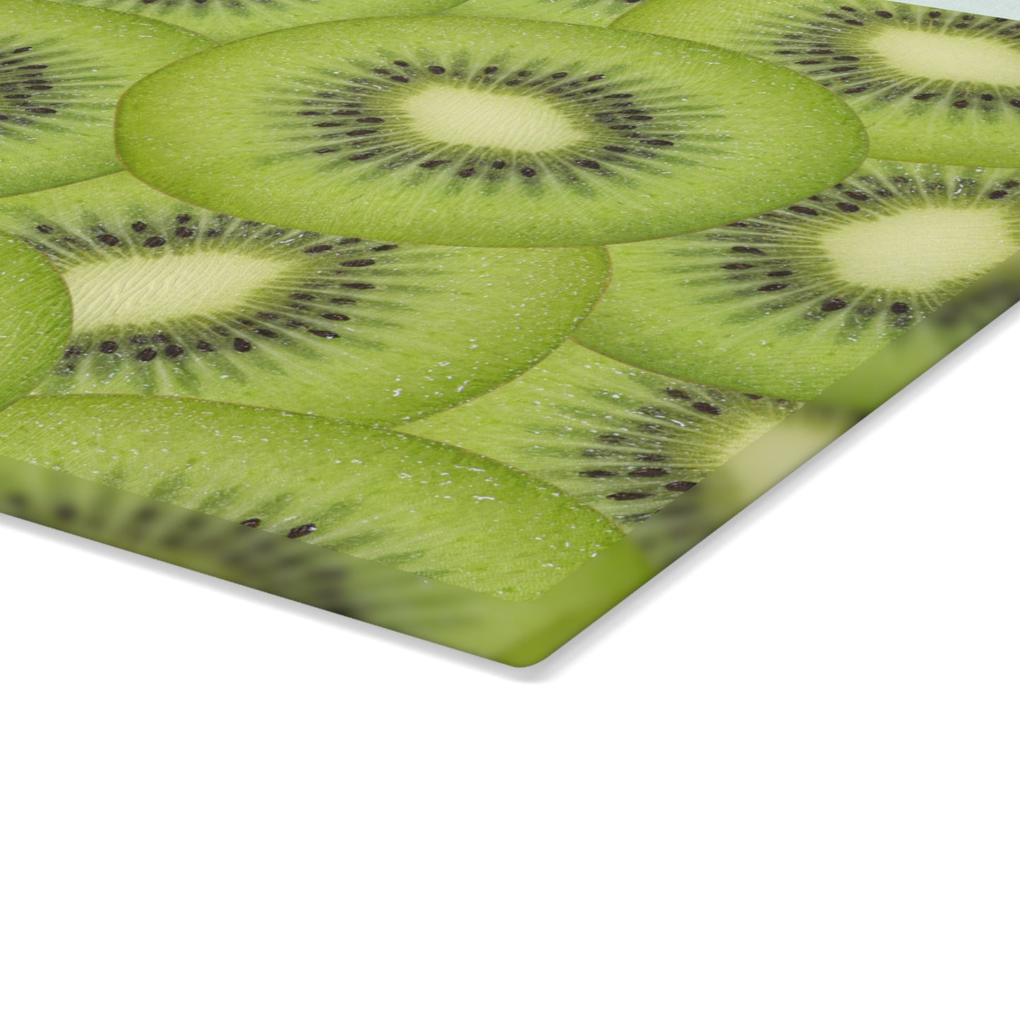 Kitchen Decor Glass Cutting Board Serving Tray with Kiwi Slices Design Cutting Board Gift for Home Cook Fun Citrus Charcuterie Board