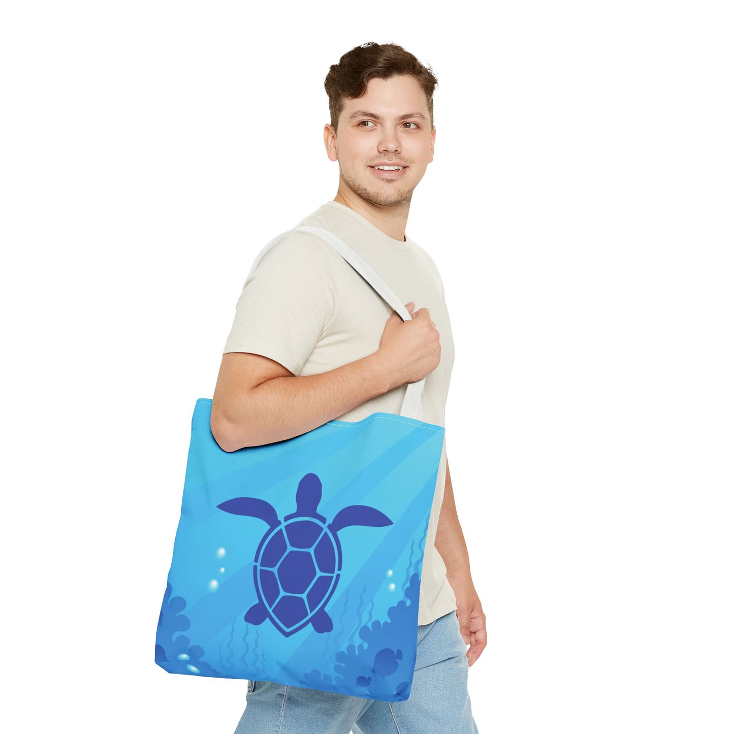 Sea Turtle Tote Bag | Carryall | Grocery Bag | Shopping Bag | Oceanic | Aquatic | Underwater |