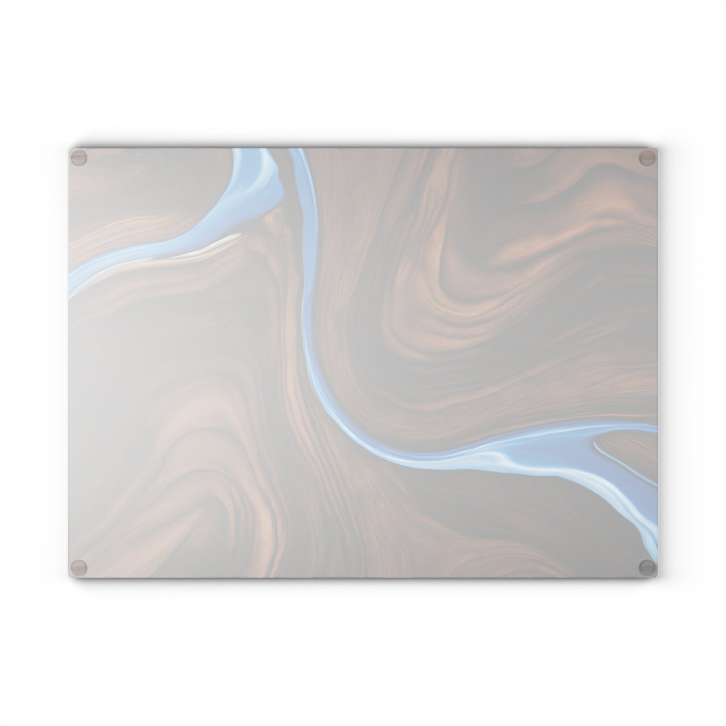 Kitchen Decor Glass Wood-look Image Nature Lover Cutting Board Serving Tray Home Cook Gift Colorful Glass Charcuterie Board