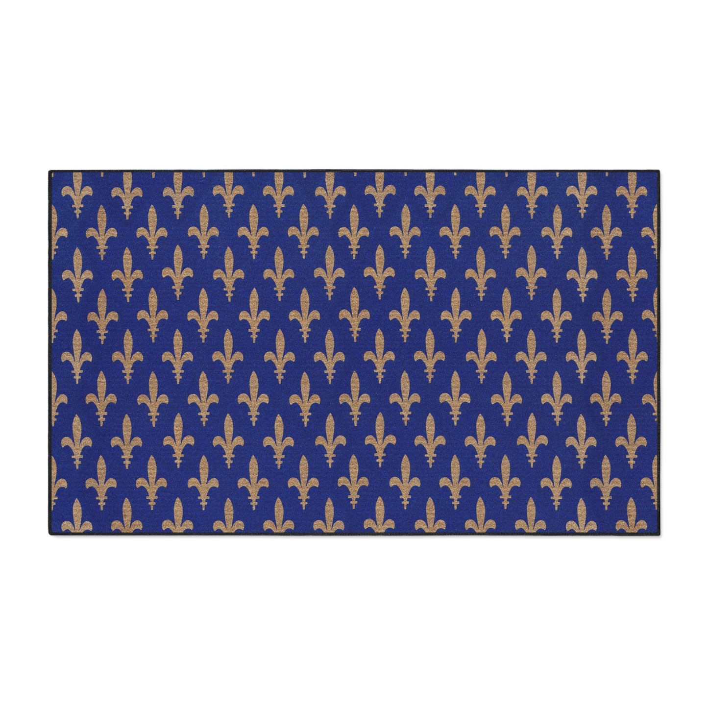 Fleur De Lis Heavy Duty Non-Slip Floor Mat Stylish Design Perfect for Entryway Kitchen Décor Garage Rug Coffee Bar Bathroom Floor Door Mat