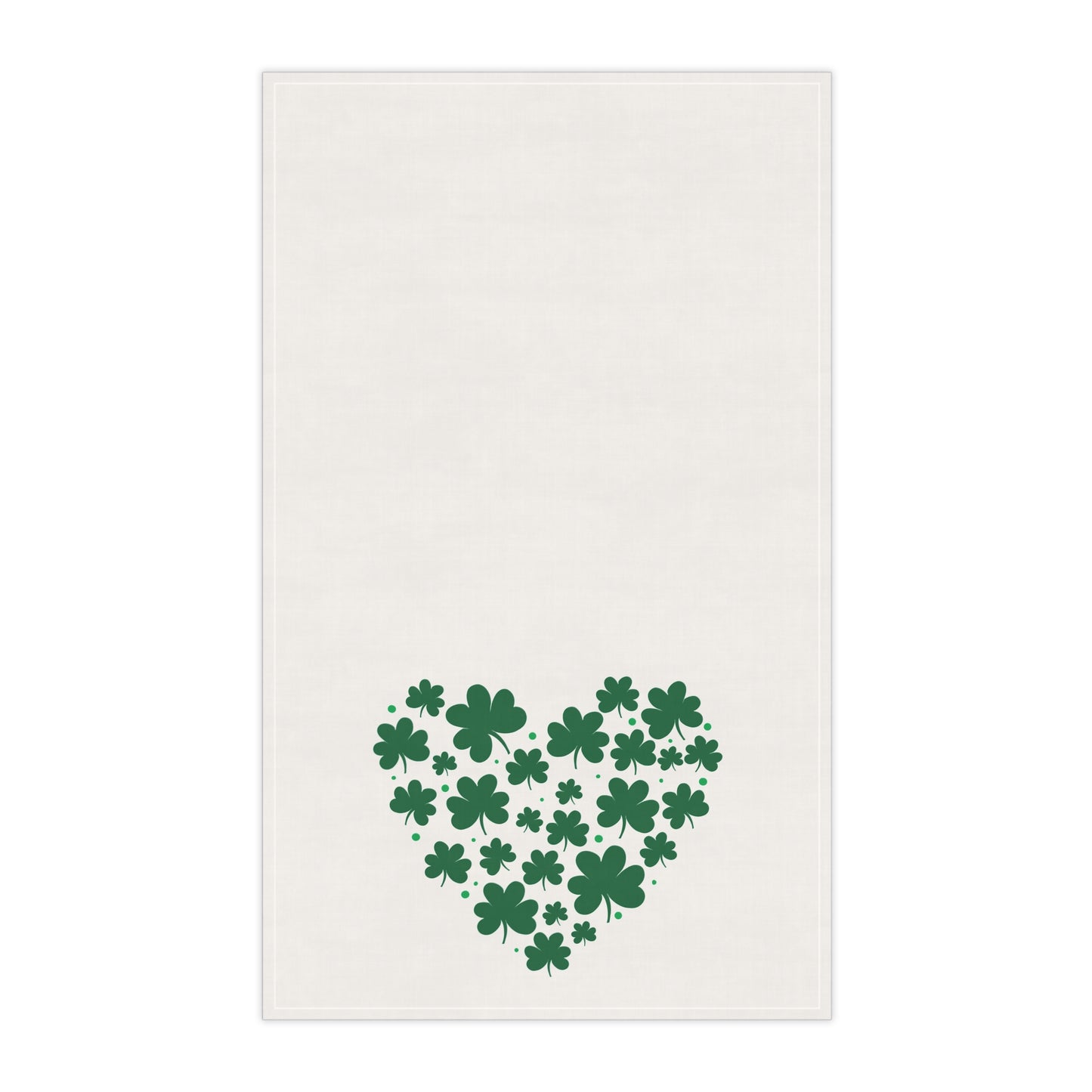Clover Kitchen Tea Towel Pastel Dish Towel Durable Hand Towel Gift for Her Whimsical Home Decor Decorative Kitchen Cotton Twill