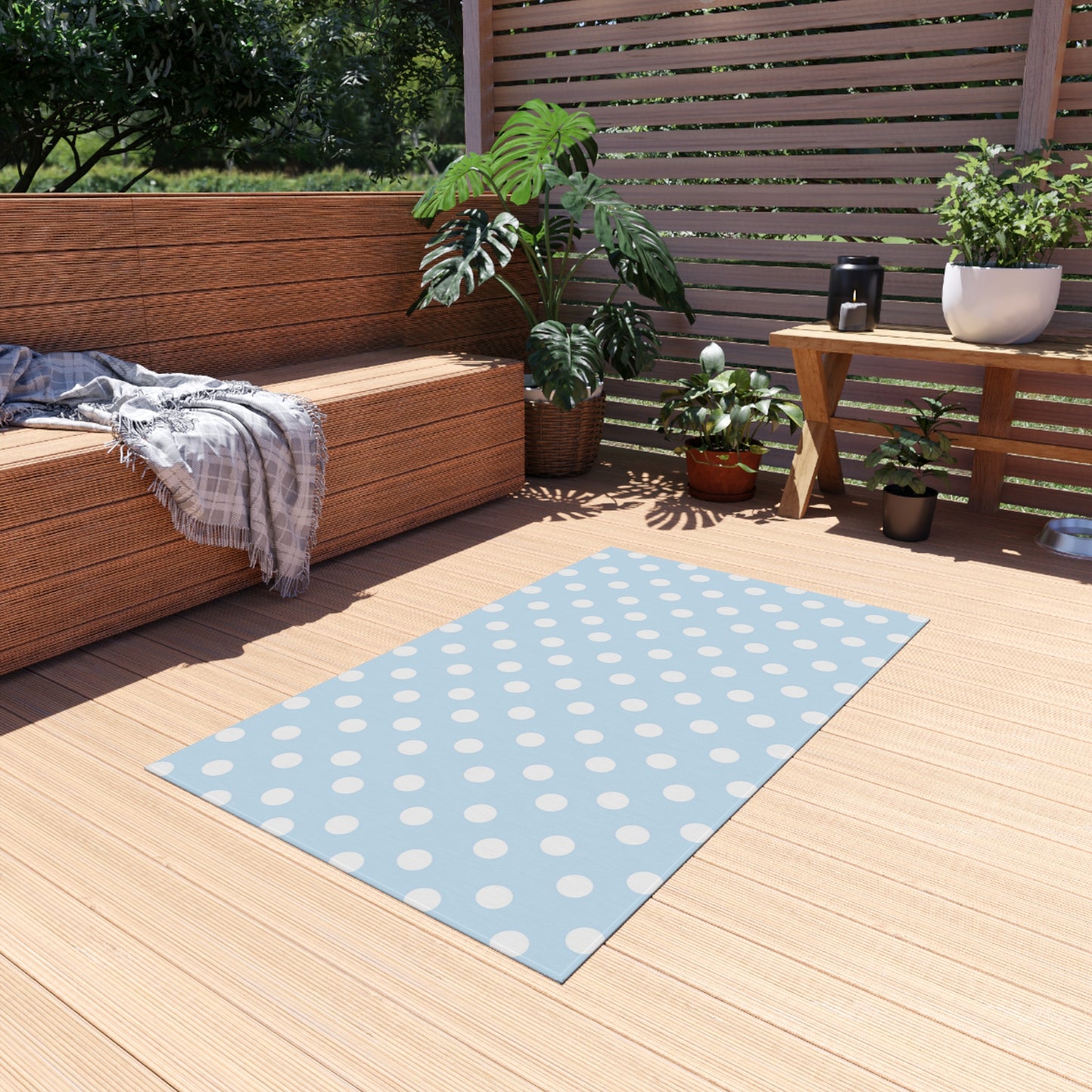 Chenille Outdoor Rug with No-Skid Backing Cozy Outdoor Carpet Patio Decor Gazebo Rug Pool Area Decor Outdoor Kitchen Carpet