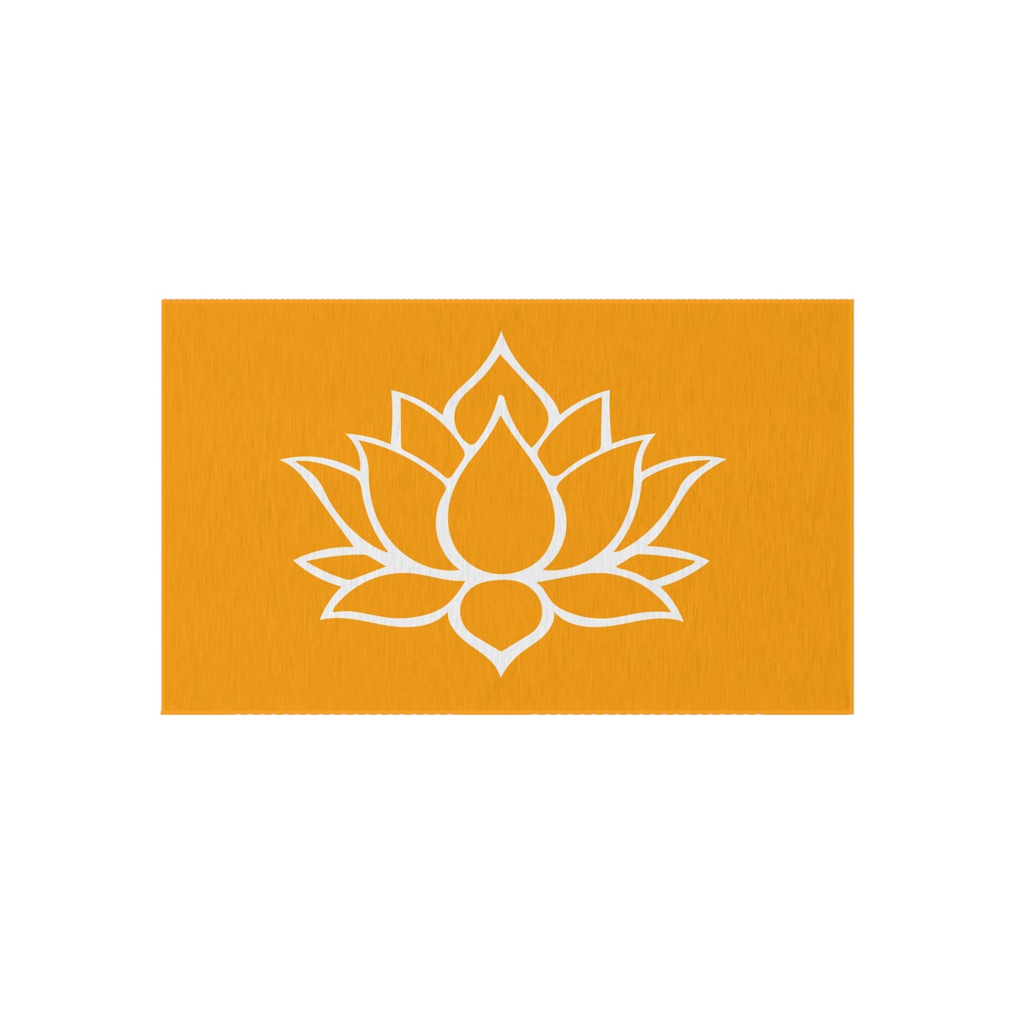 Zen Chenille Outdoor Rug with No-Skid Backing Cozy Outdoor Carpet Lotus Blossom Patio Decor Gazebo Rug Pool Area Decor Outdoor Kitchen Rug