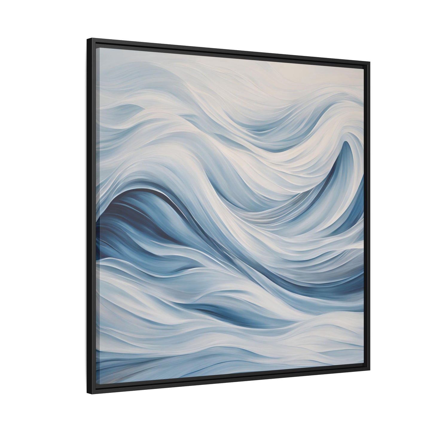 Modern Abstract Wave Design Unique Framed Print Canvas Wall Art Ocean Beach Gift Nature Lover Gift Underwater Sea Lover Gift 3 frame colors