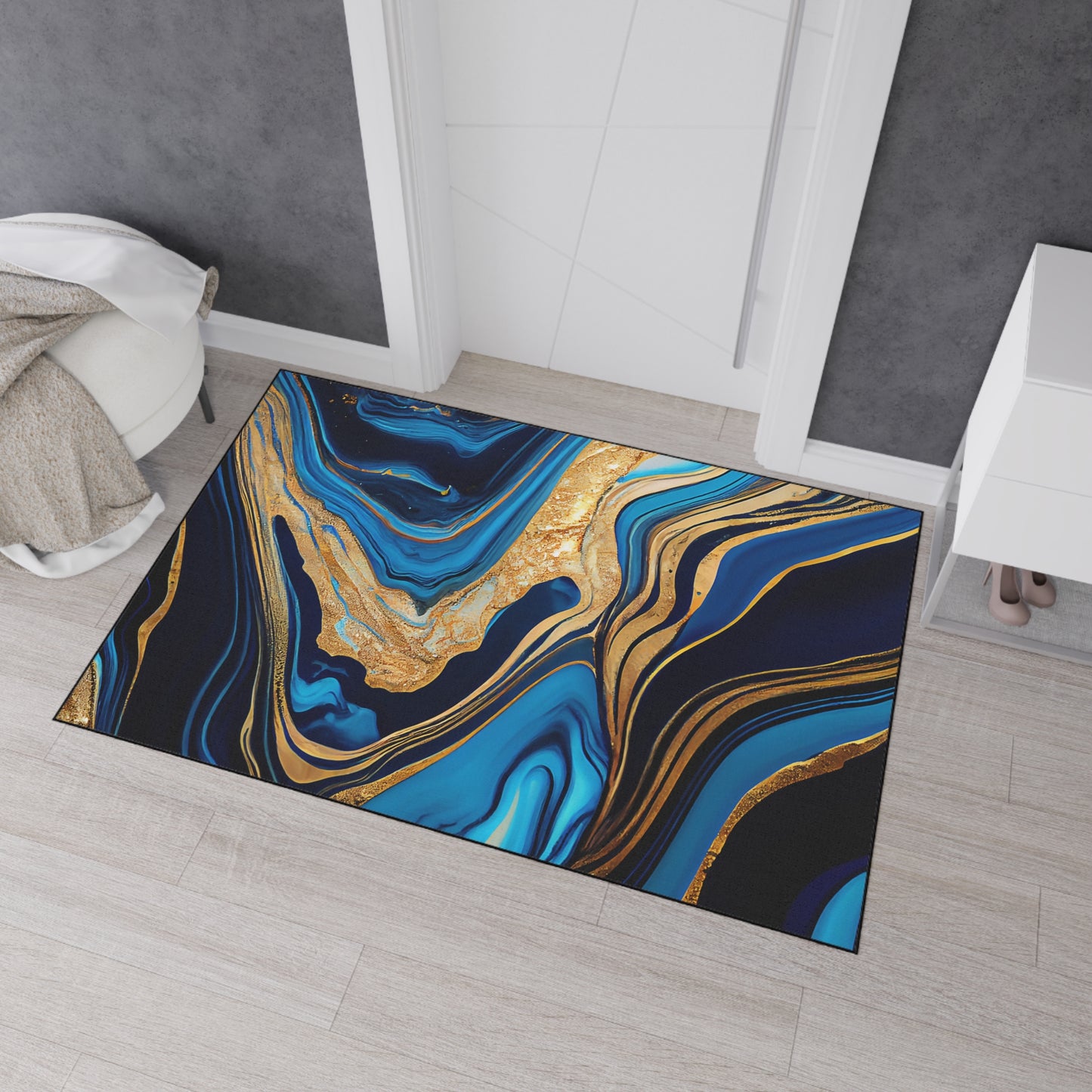 Decorative Heavy Duty Non-Slip Floor Mat Stylish Design Perfect for Entryway Kitchen Décor Garage Rug Coffee Bar Bathroom Floor Door Mat