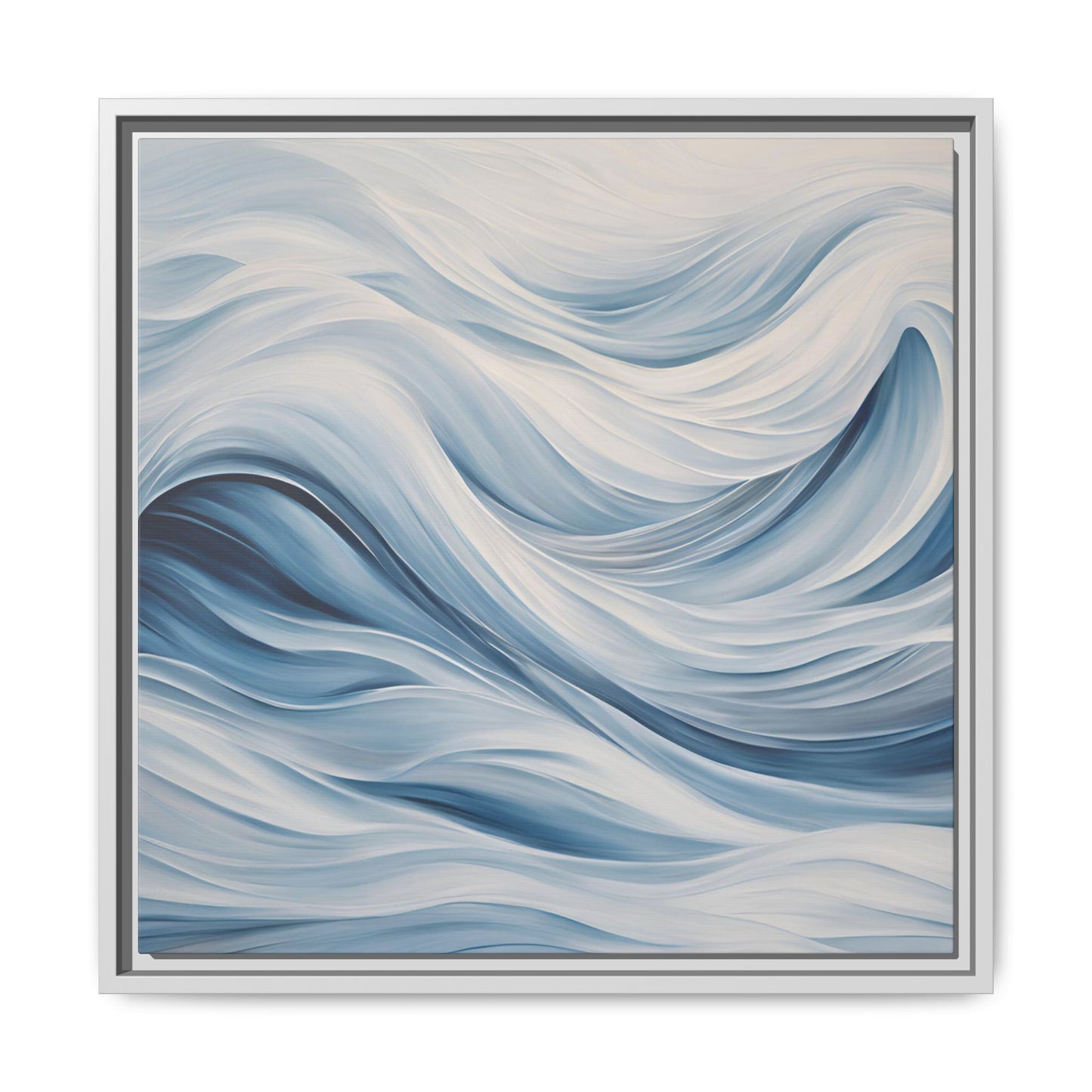 Modern Abstract Wave Design Unique Framed Print Canvas Wall Art Ocean Beach Gift Nature Lover Gift Underwater Sea Lover Gift 3 frame colors