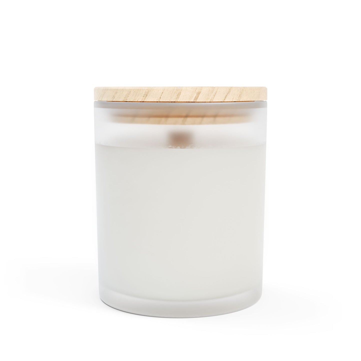 Artisanal Coconut Soy Frosted Glass Candle with Wooden Wick and Raw Maple Lid 11 oz Hand Poured Ocean Beachy Vacation Candle 50 hr burn time