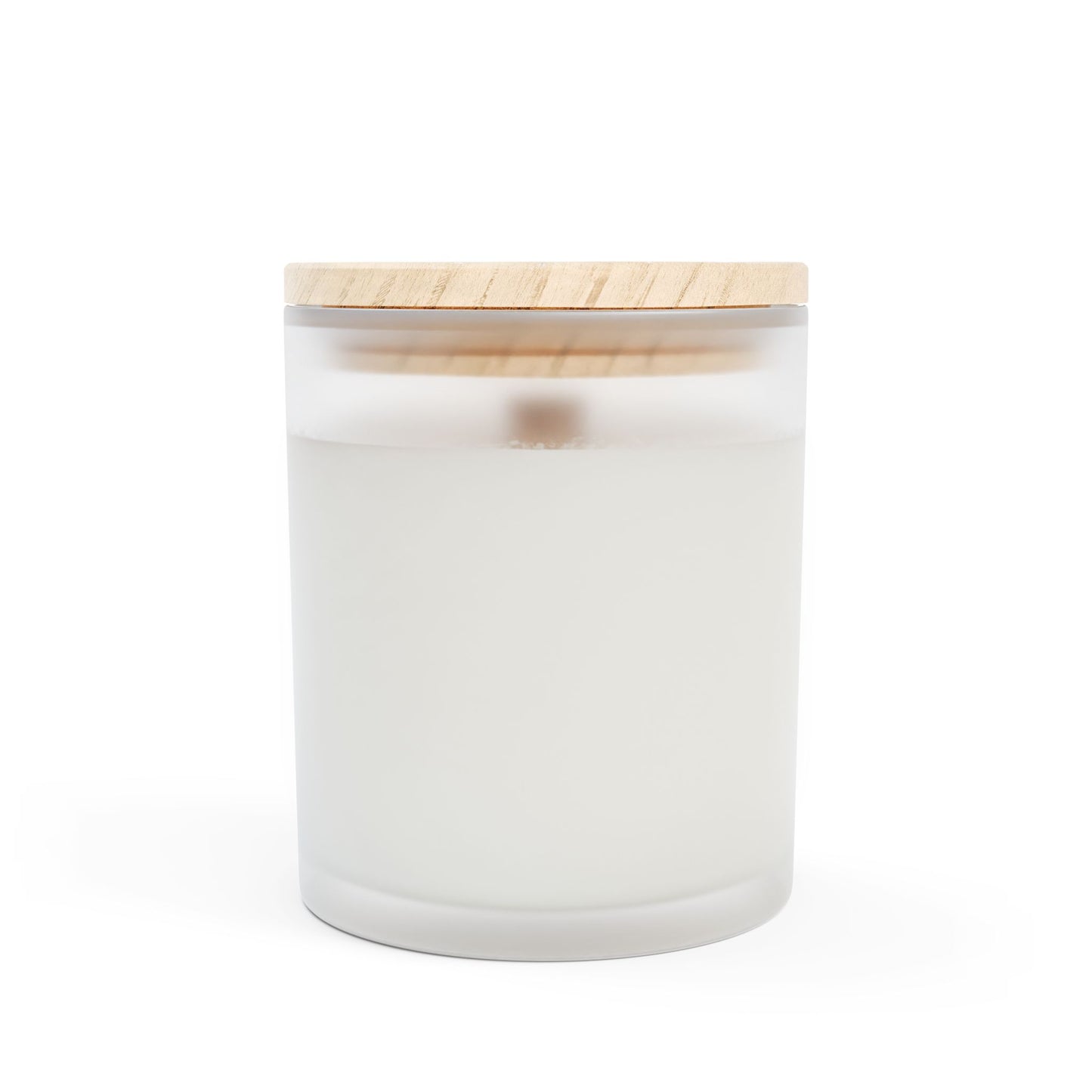 Artisanal Coconut Soy Frosted Glass Candle with Wooden Wick and Raw Maple Lid 11 oz Hand Poured Ocean Beachy Vacation Candle 50 hr burn time