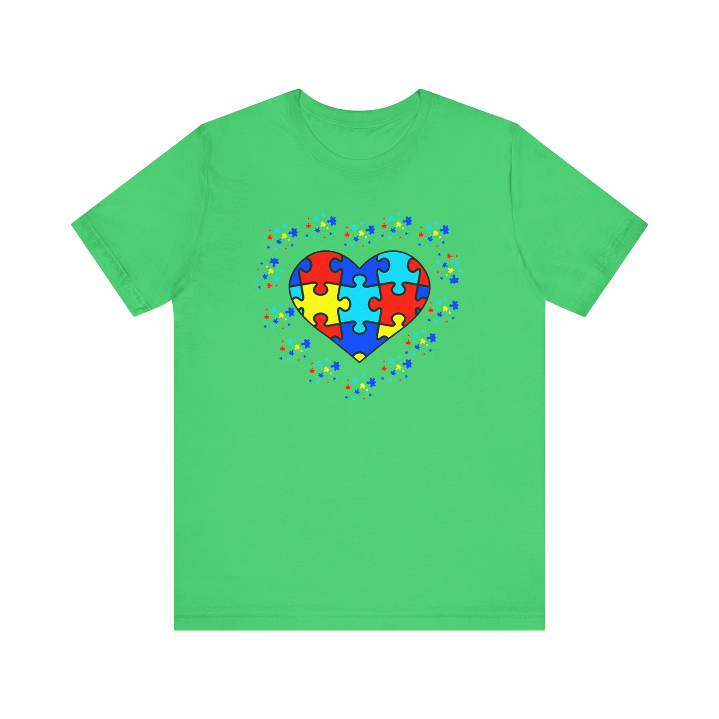 Autism Spectrum Awareness and Love T-Shirt Gift for Teacher Christmas Present Unique Special Needs Gift Unisex Jersey Short Sleeve Tee
