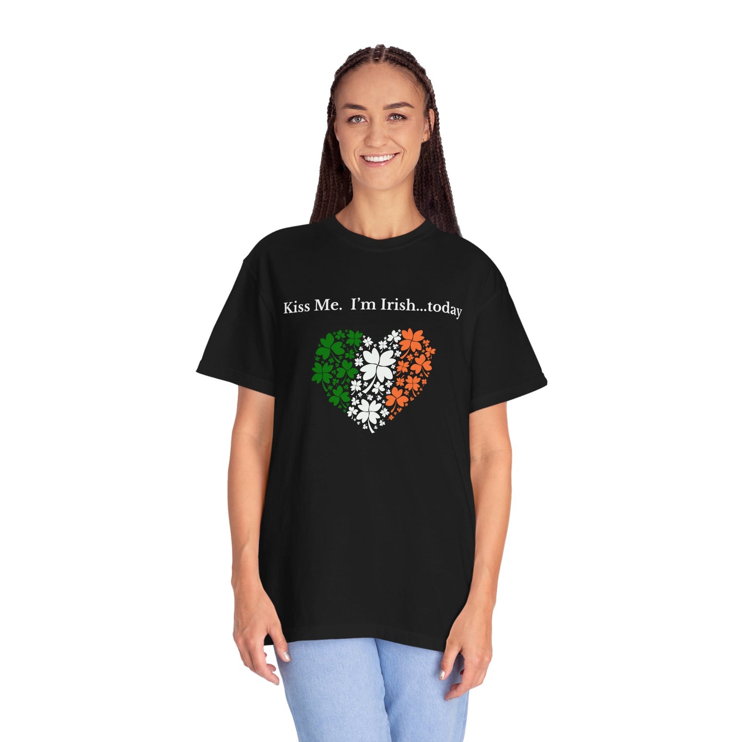 St. Patrick's Day T-Shirt Unisex Comfort Colors Relaxed Fit Garment-Dyed Tee 4 Leaf Clover Shirt Irish Themed Gift