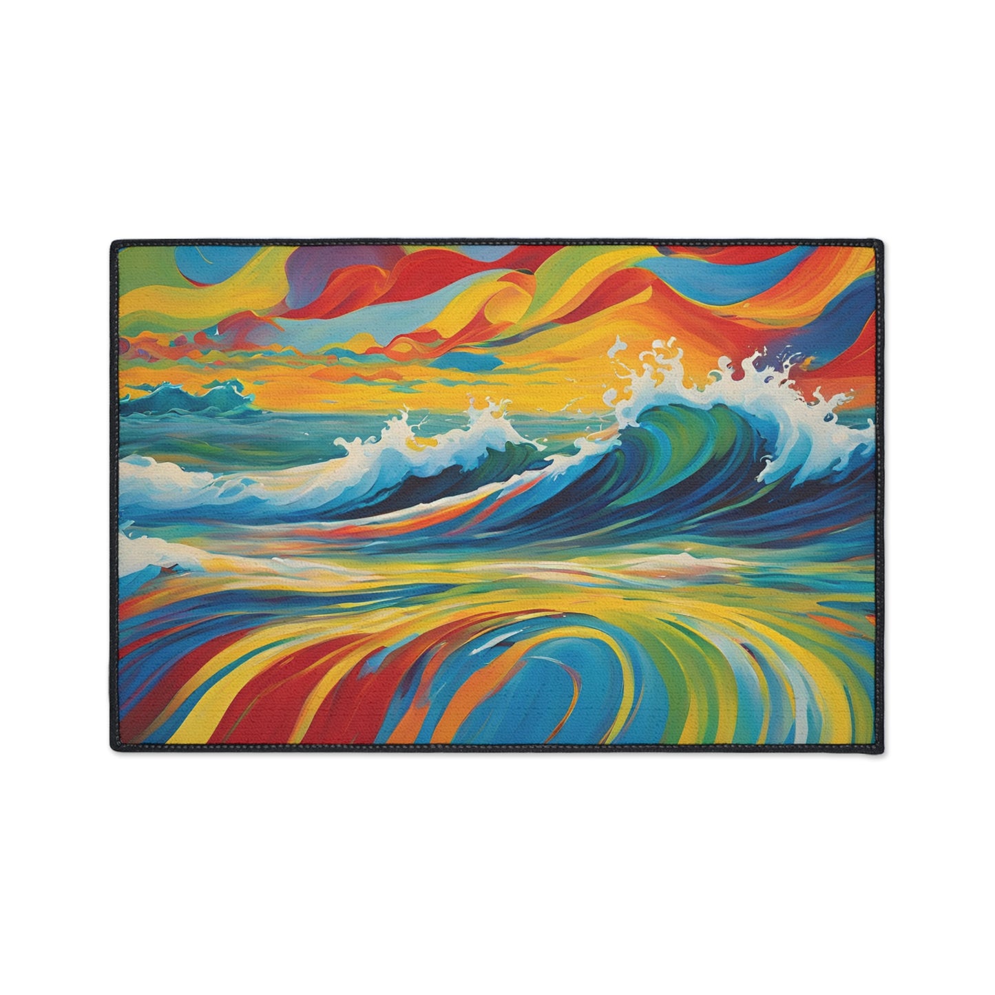 Decorative Heavy Duty Non-Slip Floor Mat Stylish Design Perfect for Entryway Kitchen Décor Garage Rug Coffee Bar Bathroom Floor Door Mat