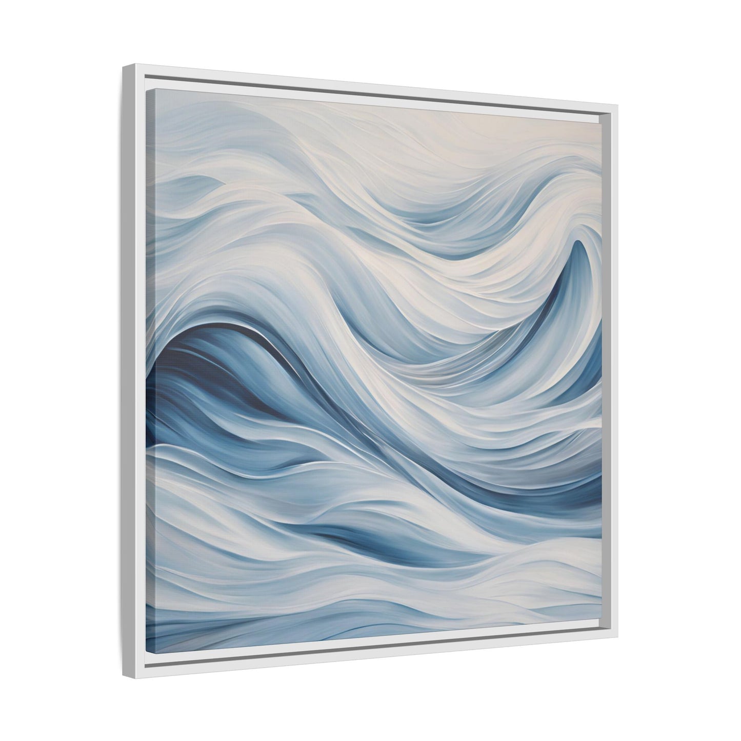Modern Abstract Wave Design Unique Framed Print Canvas Wall Art Ocean Beach Gift Nature Lover Gift Underwater Sea Lover Gift 3 frame colors