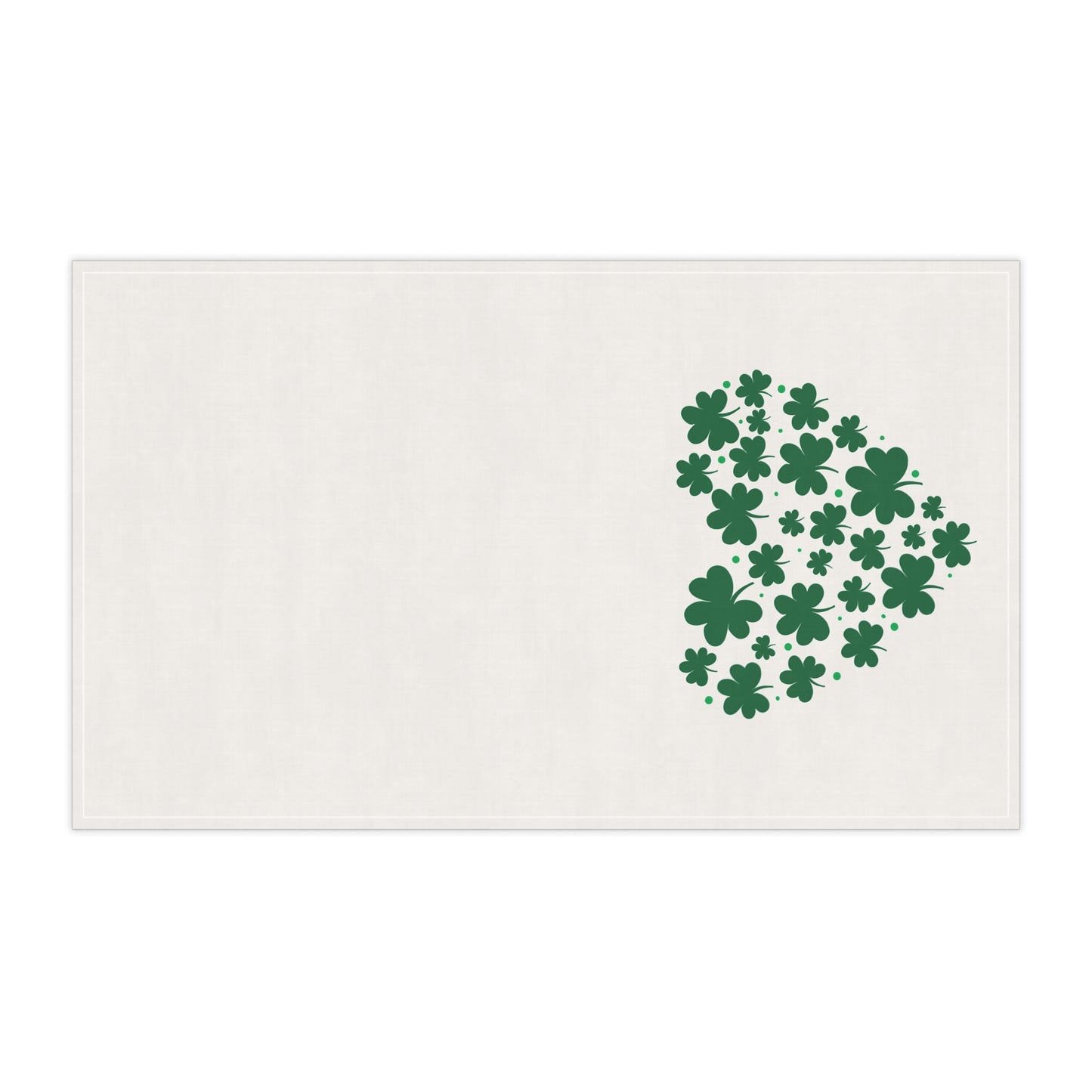 Clover Kitchen Tea Towel Pastel Dish Towel Durable Hand Towel Gift for Her Whimsical Home Decor Decorative Kitchen Cotton Twill
