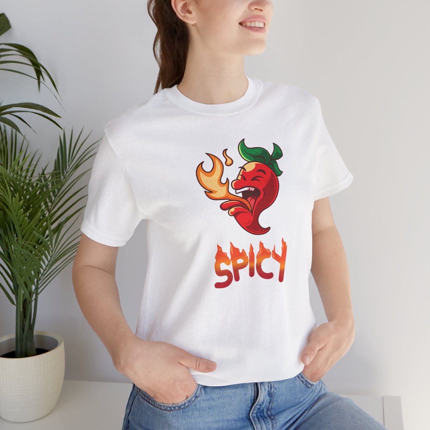Spicy Pepper T-Shirt | Unique Unisex Funny Foodie Shirt | Spicy Food Lover Veggie Gift |