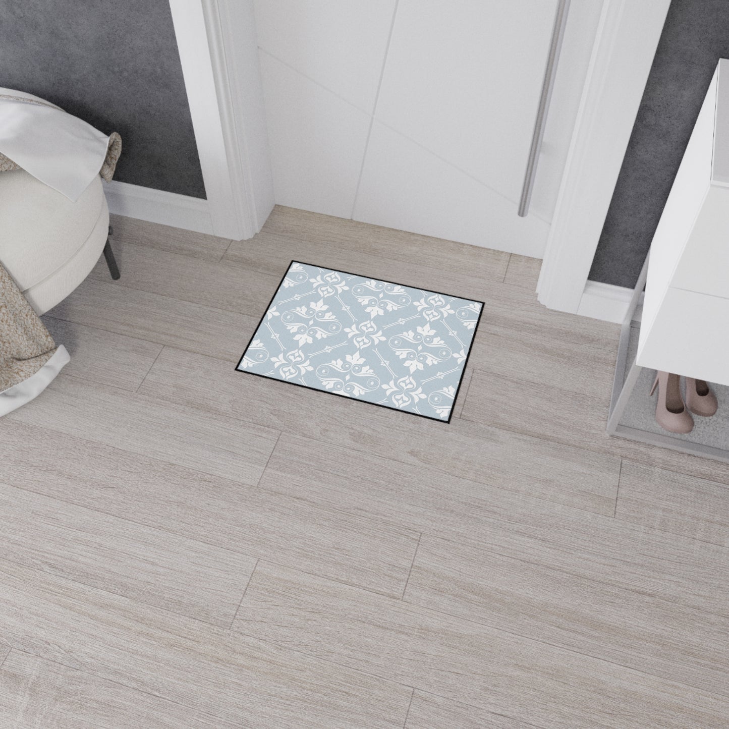 Decorative Heavy Duty Non-Slip Floor Mat Stylish Design Perfect for Entryway Kitchen Décor Garage Rug Coffee Bar Bathroom Floor Door Mat