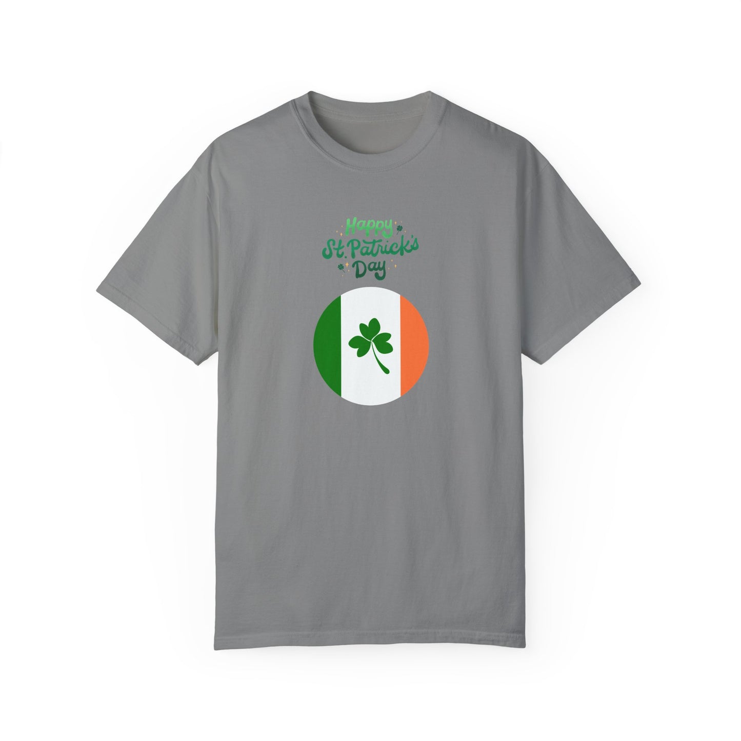 St. Patrick's Day T-Shirt Unisex Comfort Colors Relaxed Fit Garment-Dyed Tee 4 Leaf Clover Shirt Irish Themed Gift