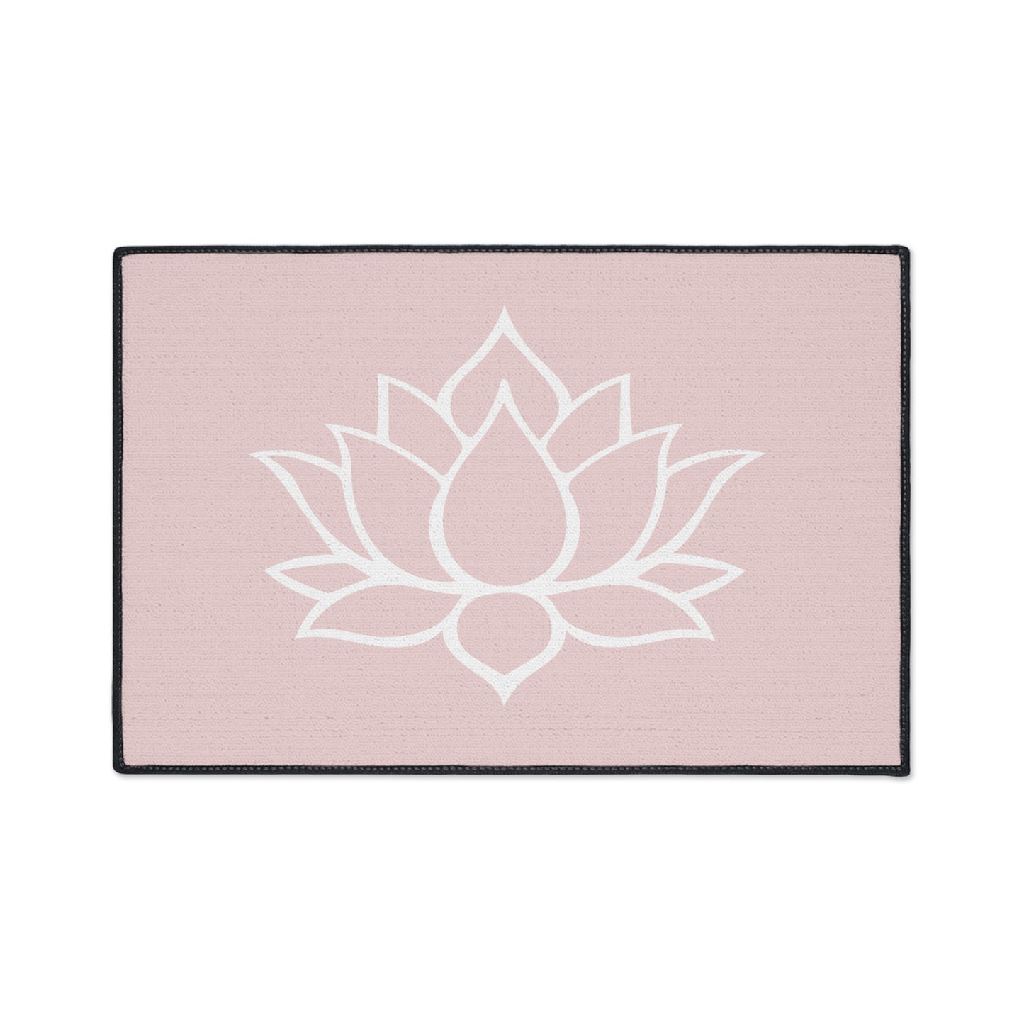 Decorative Heavy Duty Non-Slip Floor Mat Stylish Design Perfect for Entryway Kitchen Décor Pink Lotus Blossom Floral Design Rug Bathroom Mat
