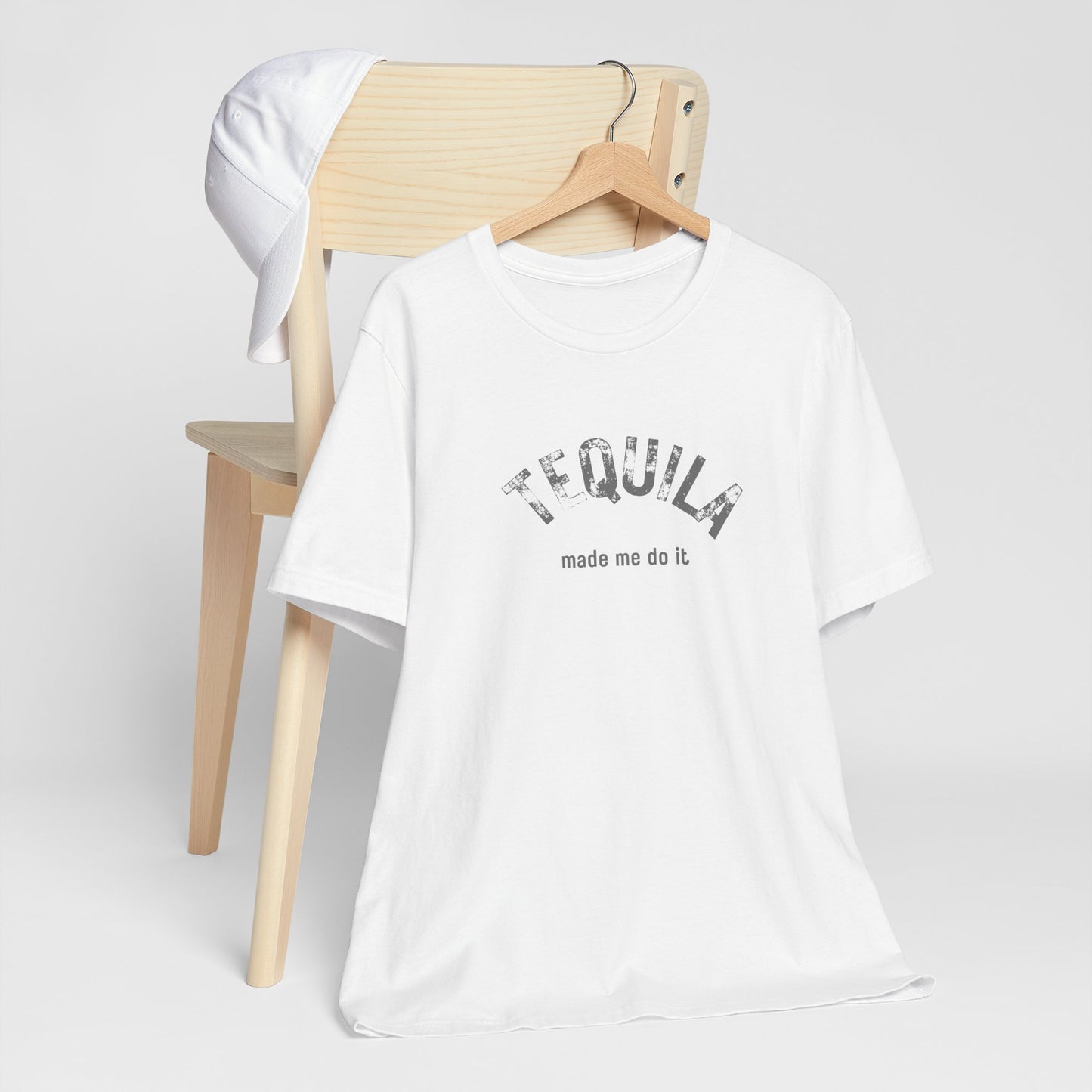 Tequila Made Me Do It T-Shirt | Unisex Funny Foodie Shirt | Alcohol Tee | Bar Humor Happy Hour Shirt