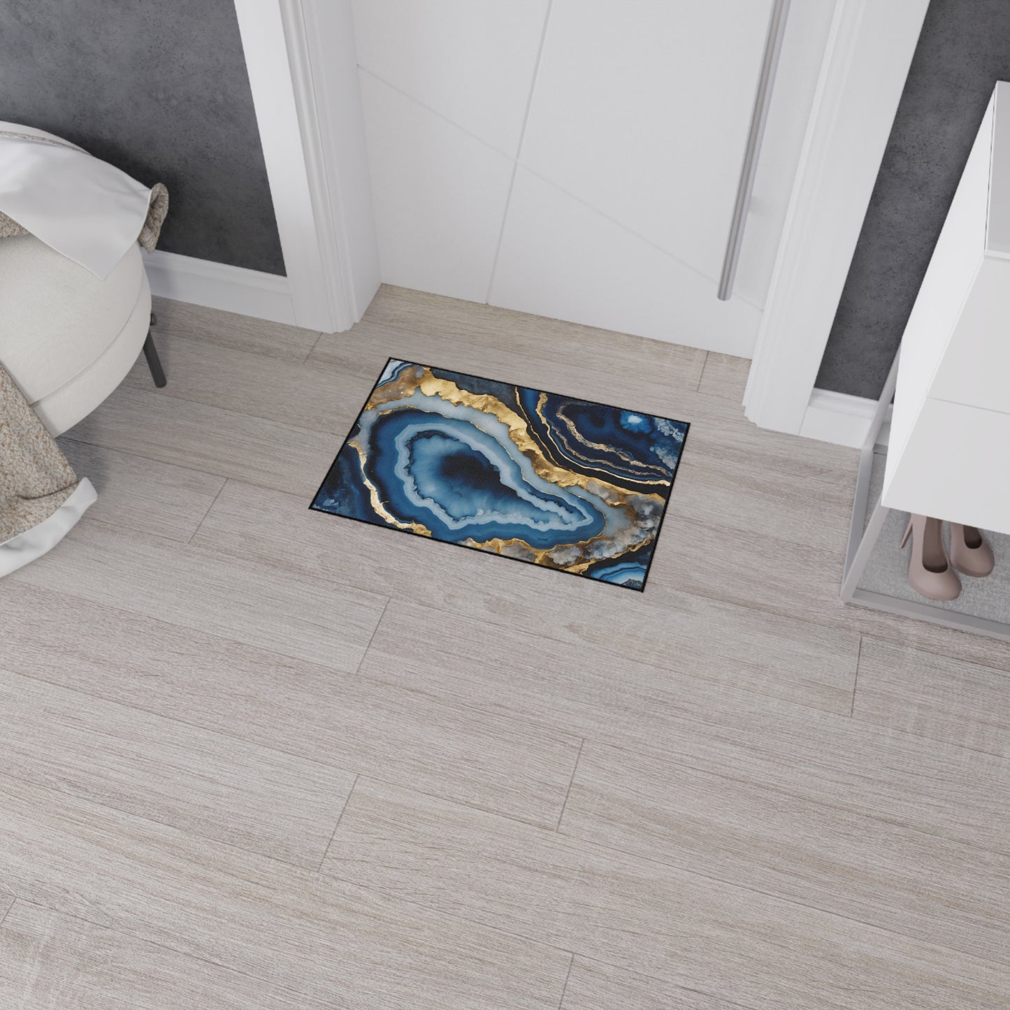 Decorative Heavy Duty Non-Slip Floor Mat Stylish Design Perfect for Entryway Kitchen Décor Garage Rug Coffee Bar Bathroom Floor Door Mat