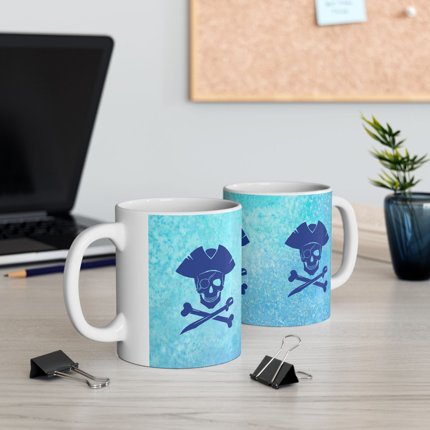 Jolly Roger Pirate Mug Oceanic Gift Mug Salt Life Gift