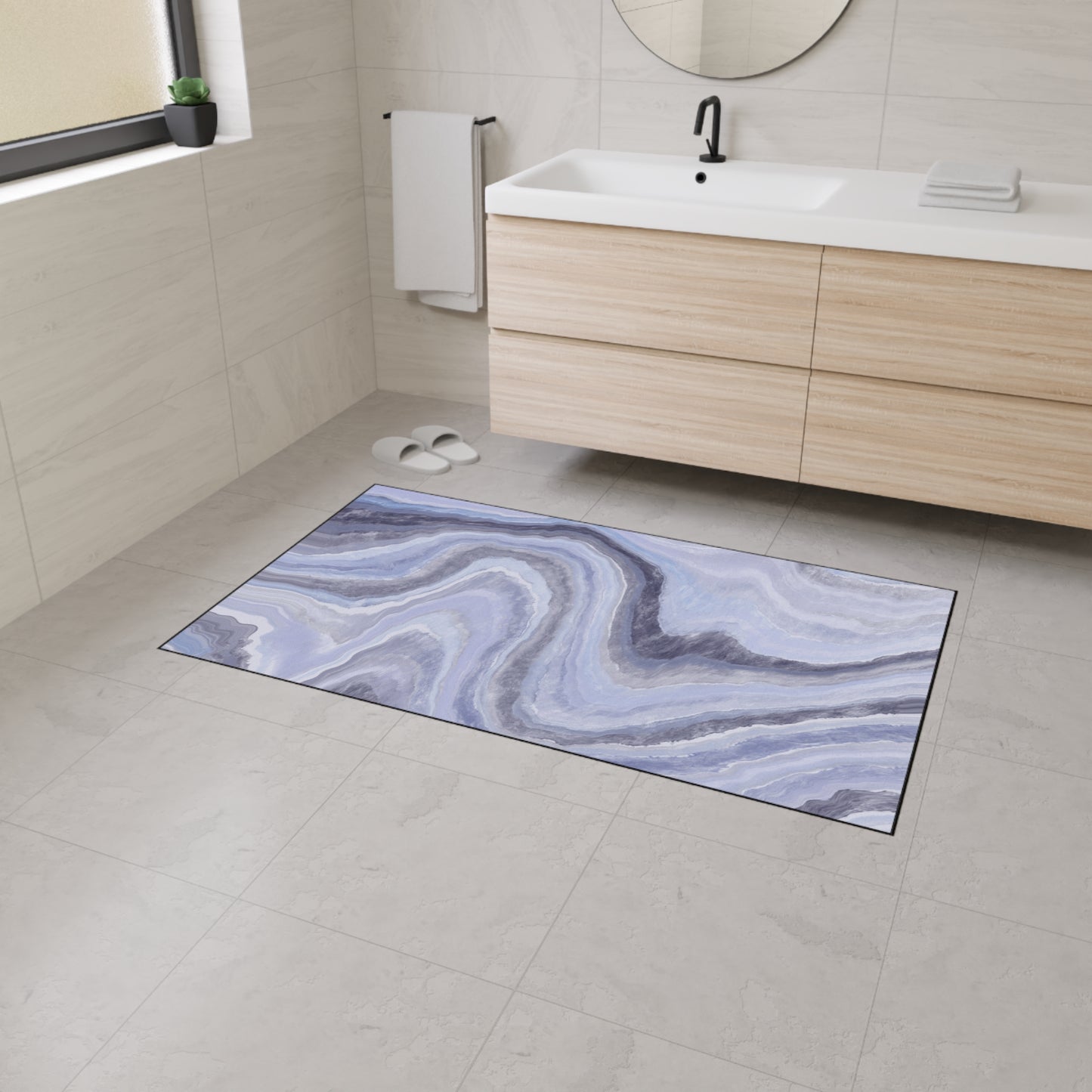 Decorative Heavy Duty Non-Slip Floor Mat Stylish Design Perfect for Entryway Kitchen Décor Garage Rug Coffee Bar Bathroom Floor Door Mat