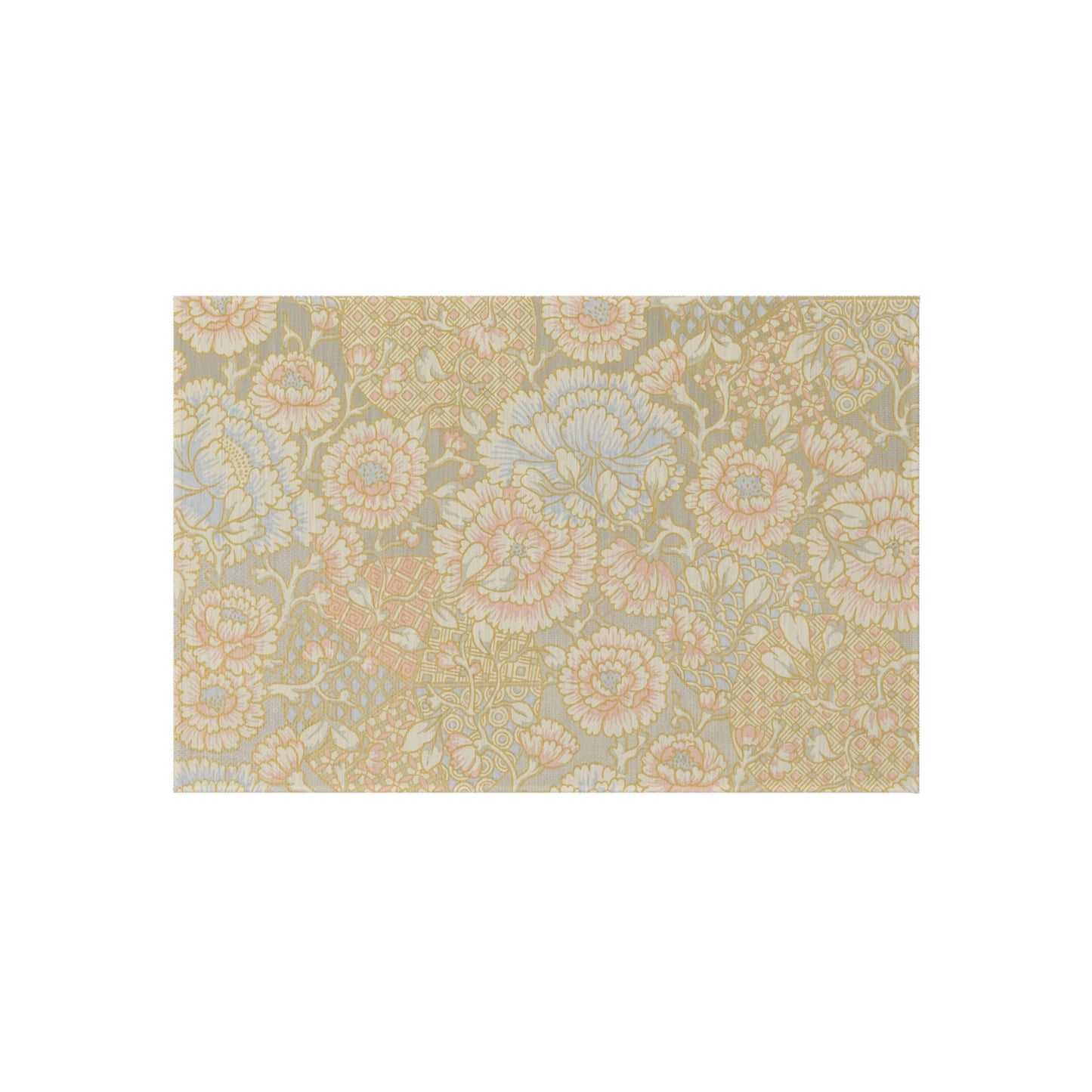 Floral Chenille Outdoor Rug with No-Skid Backing Cozy Outdoor Carpet Patio Decor Gazebo Beachy Rug Pool Area Decor Outdoor Kitchen Carpet