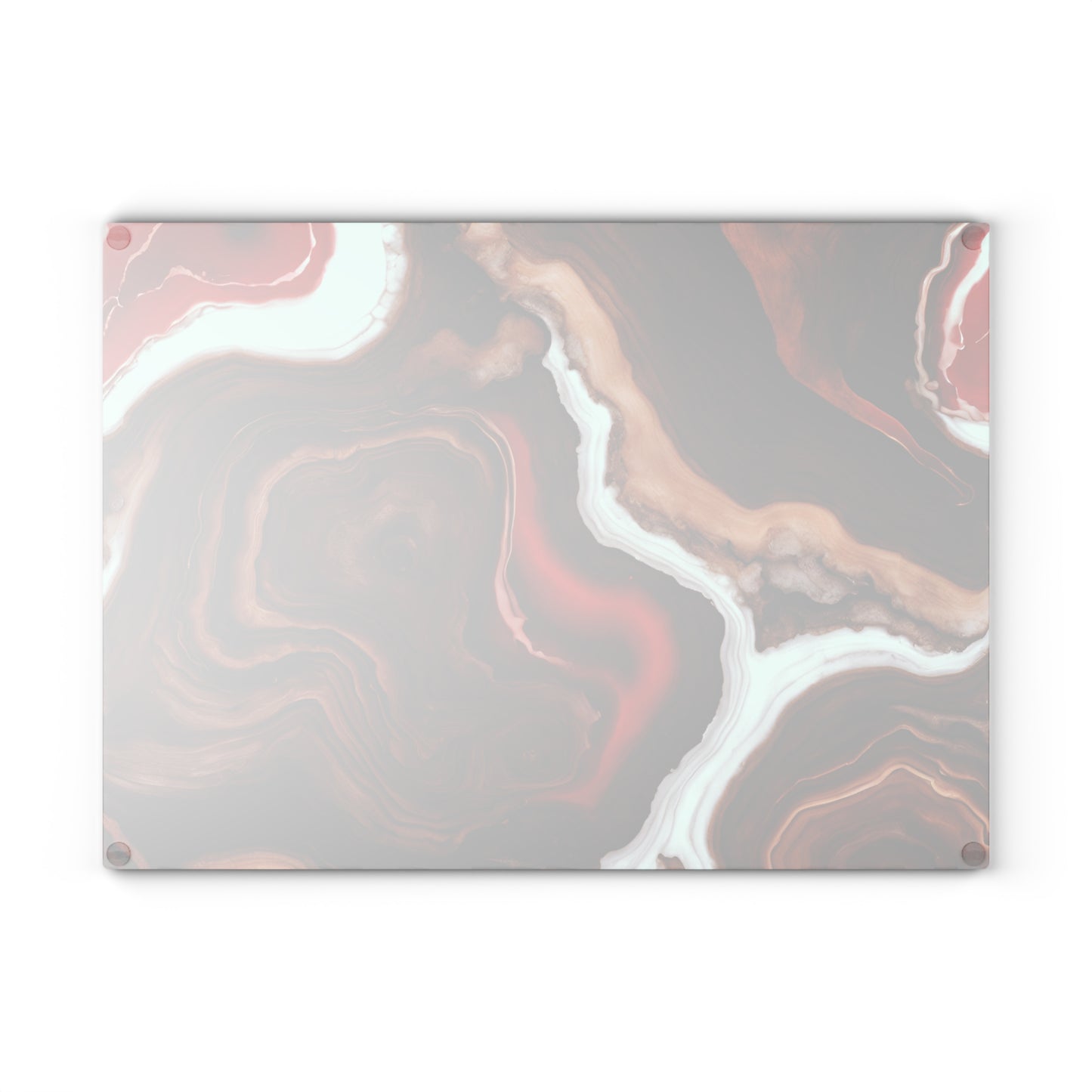 Kitchen Decor Glass Wood-look Image Nature Lover Cutting Board Serving Tray Home Cook Gift Colorful Glass Geode-inspired Charcuterie Board