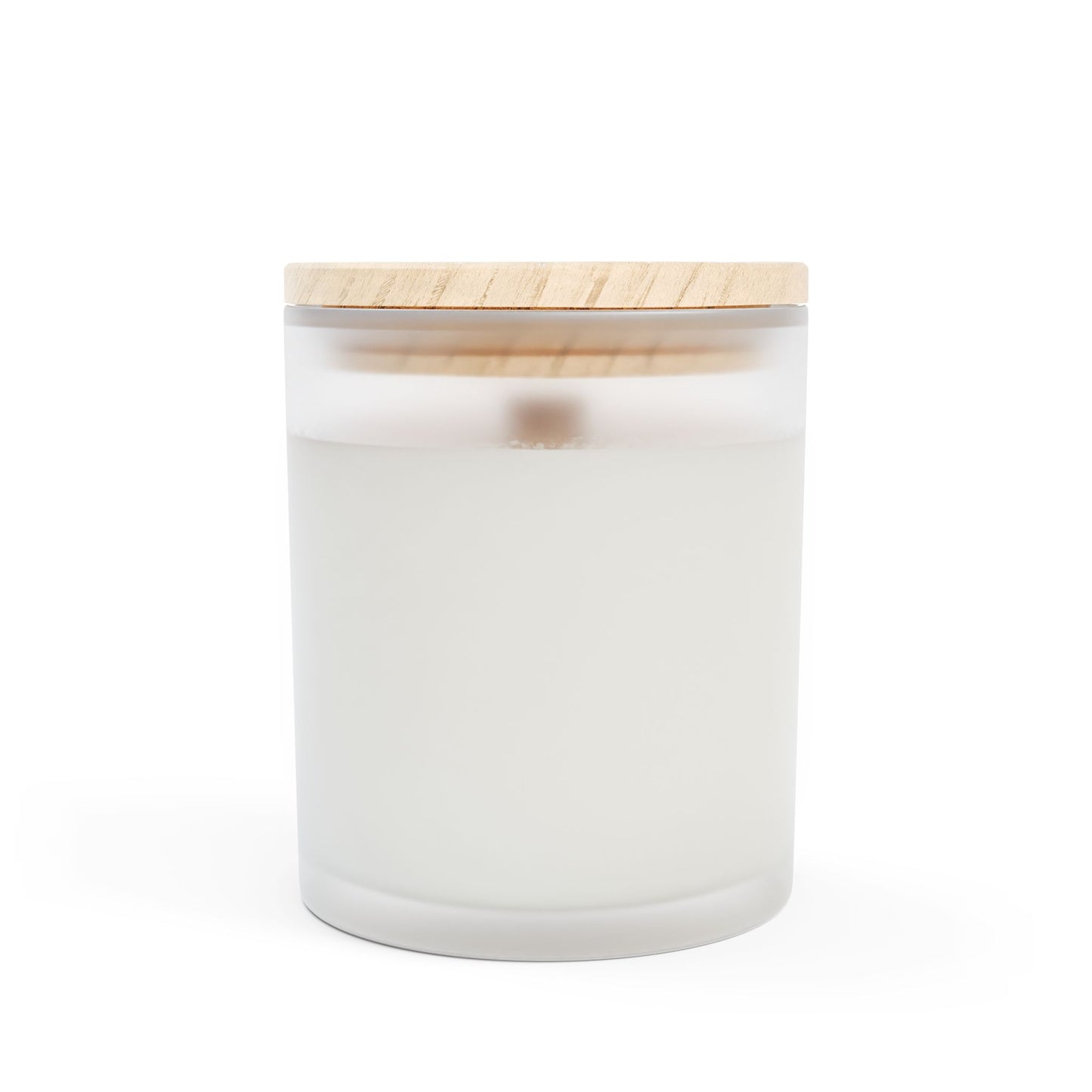 Artisanal Coconut Soy Frosted Glass Candle with Wooden Wick and Raw Maple Lid 11 oz Hand Poured Funny Wedding Candle Marriage Humor