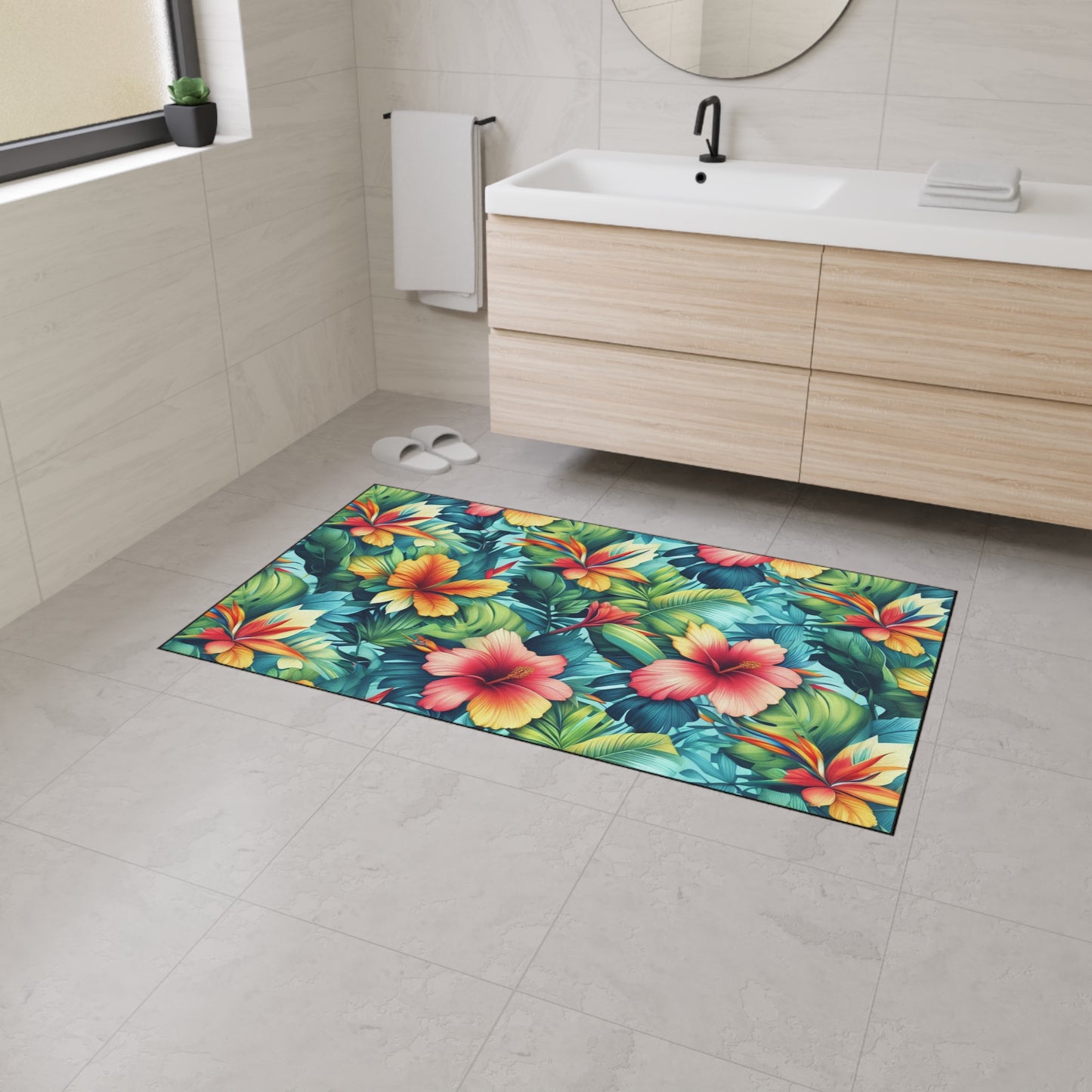 Decorative Heavy Duty Non-Slip Floor Mat Stylish Design Perfect for Entryway Kitchen Décor Garage Rug Coffee Bar Bathroom Floor Door Mat