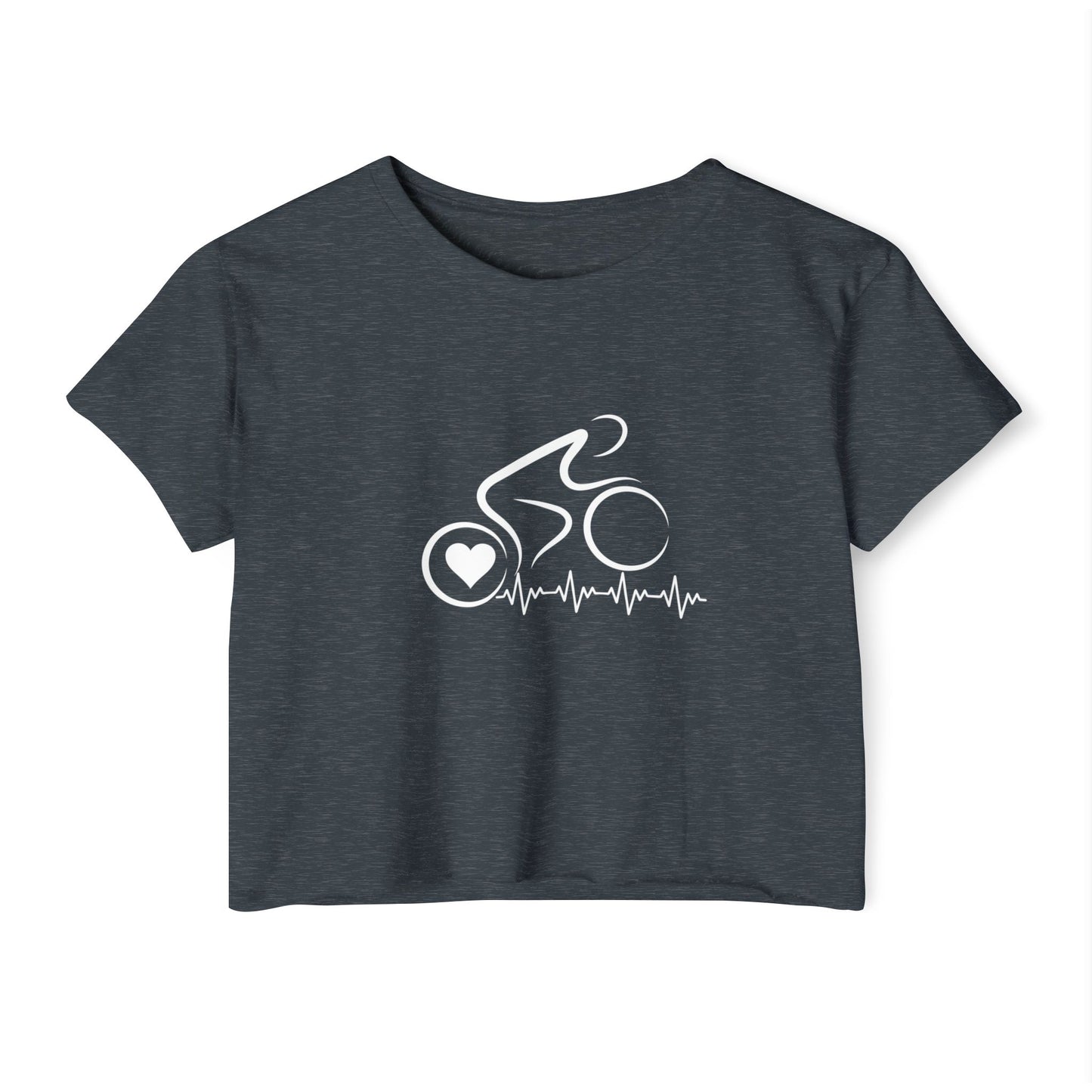 Bicycle Cycling Biking Shirt Unique Modern Bike Shirt Cycling Gift Cyclist Women's Spin Class Crop Top