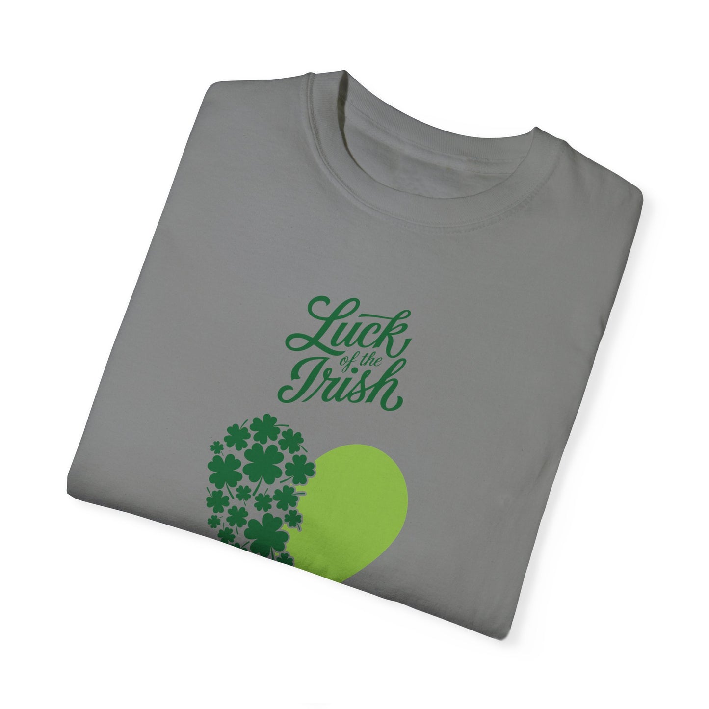 St. Patrick's Day T-Shirt Unisex Comfort Colors Relaxed Fit Garment-Dyed Tee 4 Leaf Clover Shirt Irish Themed Gift