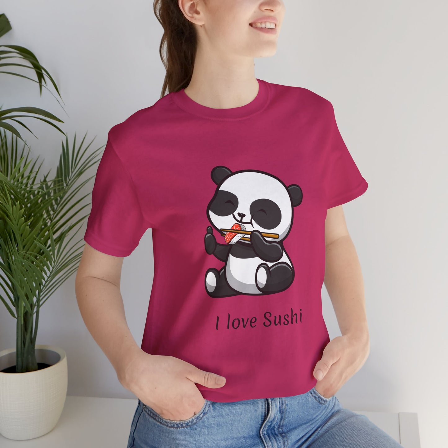 Sushi Lover T-shirt Funny Panda Bear Unisex Foodie Cute Culinary Gift Food Humor Shirt