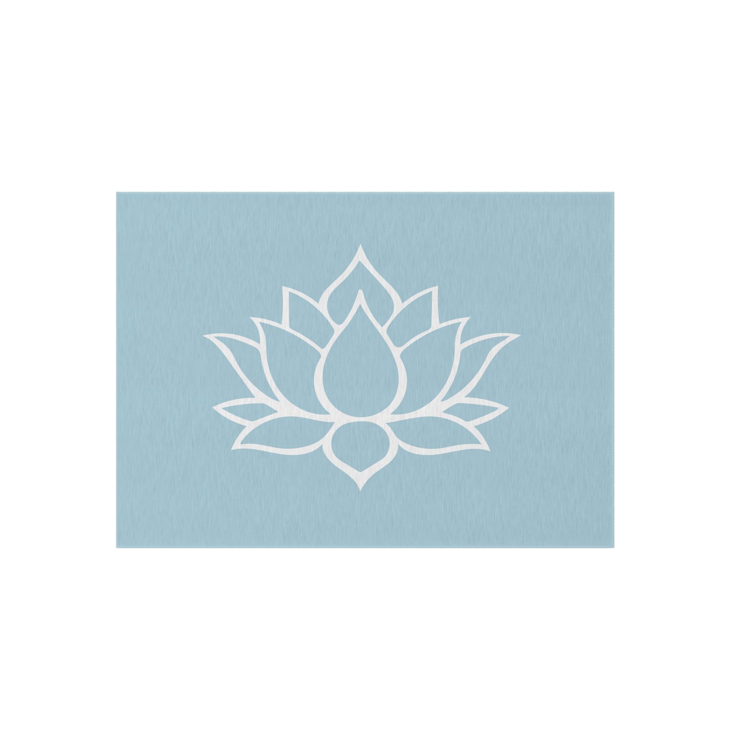 Zen Chenille Outdoor Rug with No-Skid Backing Cozy Lotus Blossom Outdoor Carpet Patio Decor Gazebo Rug Pool Area Decor Outdoor Kitchen Rug