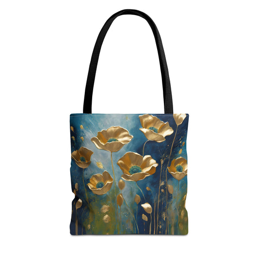 Floral Design Field of Flowers Tote Floral Grocery Wildflower Shopping Bag Cottage Core Gift Bag Boho Bag Poppy Tote Mom Gift