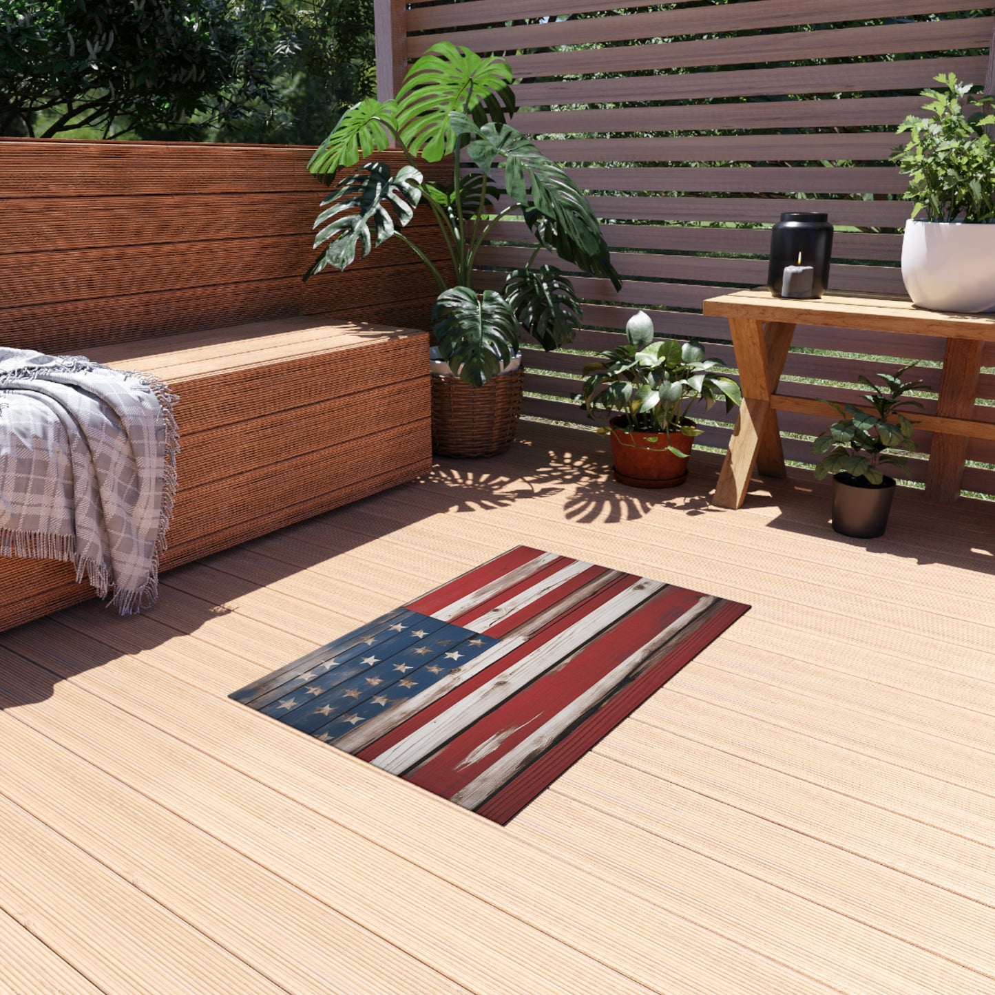 Chenille Outdoor Rug with No-Skid Backing Cozy Outdoor Carpet Patio Decor Gazebo Rug Pool Area Decor Outdoor Kitchen Carpet