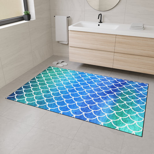 Decorative Heavy Duty Non-Slip Floor Mat Stylish Design Perfect for Entryway Kitchen Décor Beachy Rug Tropical Bathroom Floor Door Mat