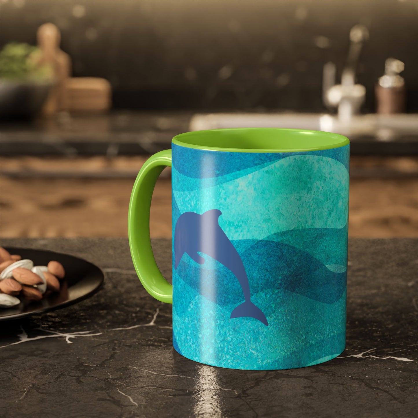 Dolphin Lover Coffee Mug Oceanic Themed Gift Sea Lover Gift Mug Salt Life Gift
