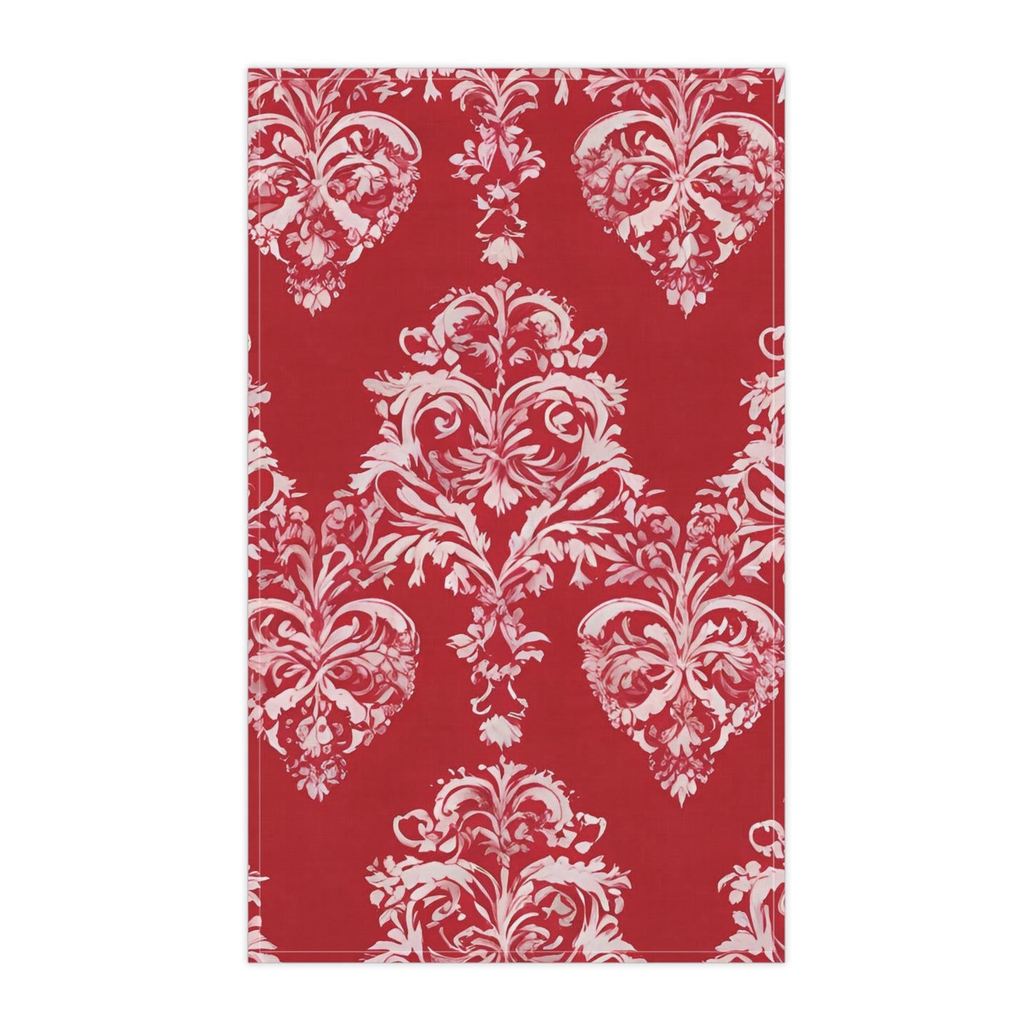 Damask Kitchen Tea Towel Pastel Dish Towel Durable Hand Towel Gift for Flower Lover Whimsical Home Decor Decorative Kitchen Cotton Twill