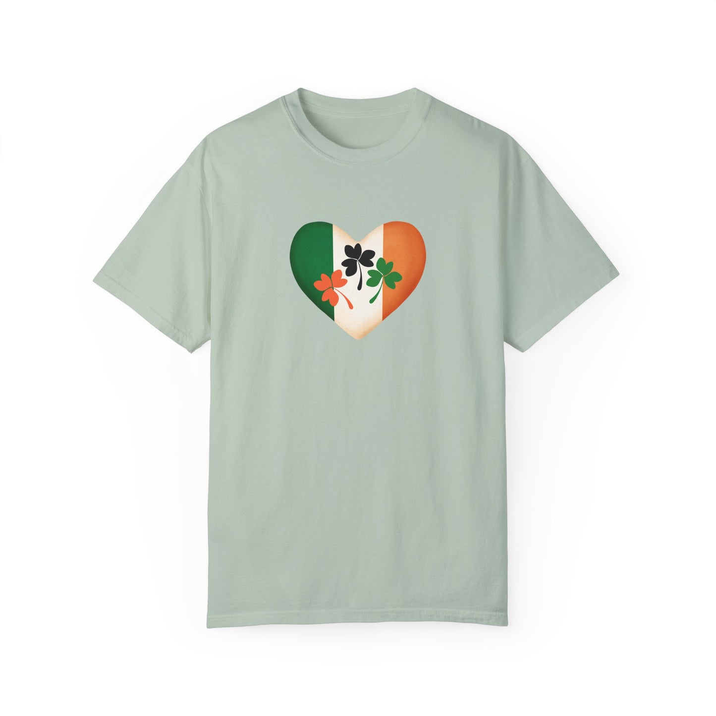 St. Patrick's Day T-Shirt Unisex Comfort Colors Relaxed Fit Garment-Dyed Tee 4 Leaf Clover Shirt Irish Themed Gift