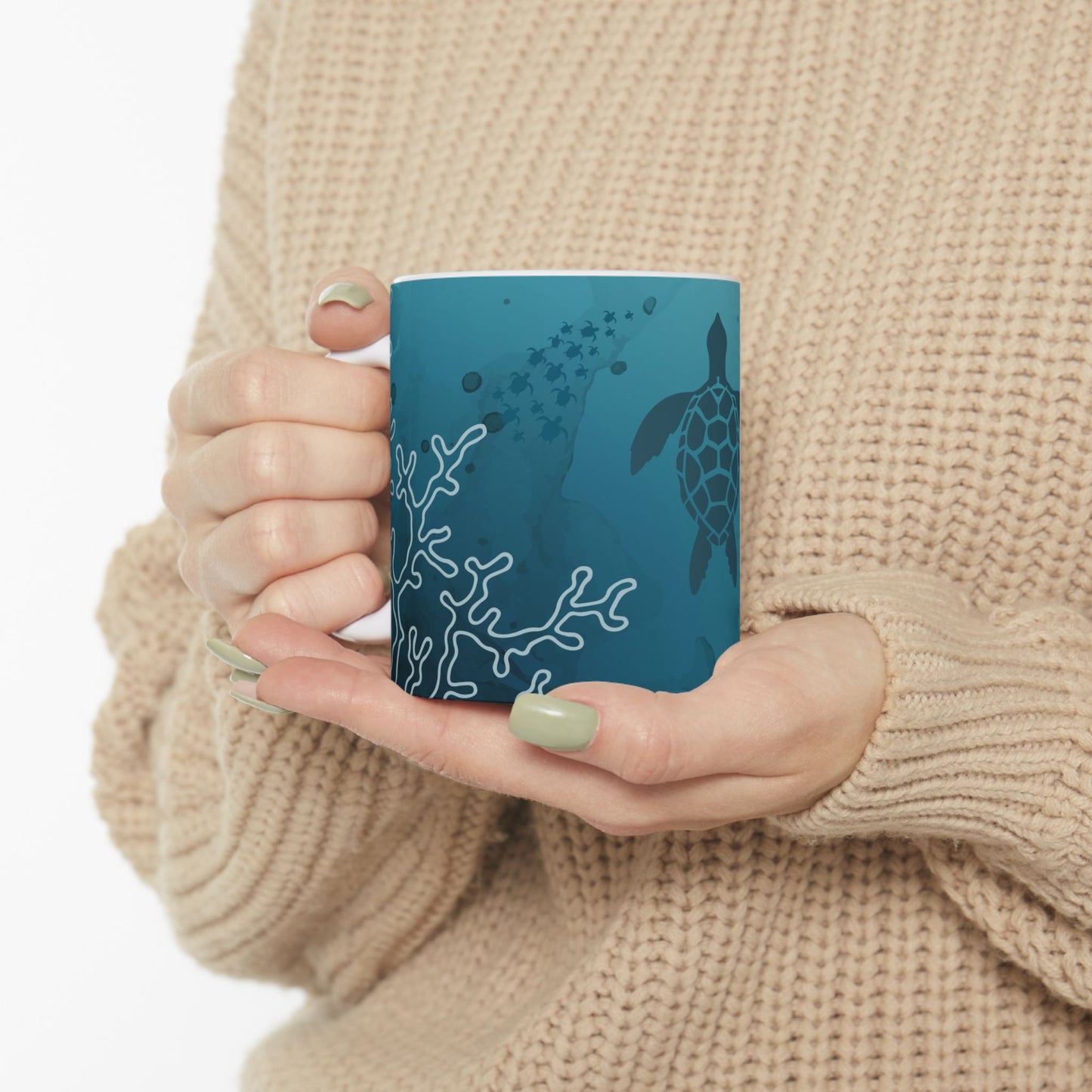 Sea Turtle Mug Salt Life Gift Turtle Lover Oceanic Gift Mug