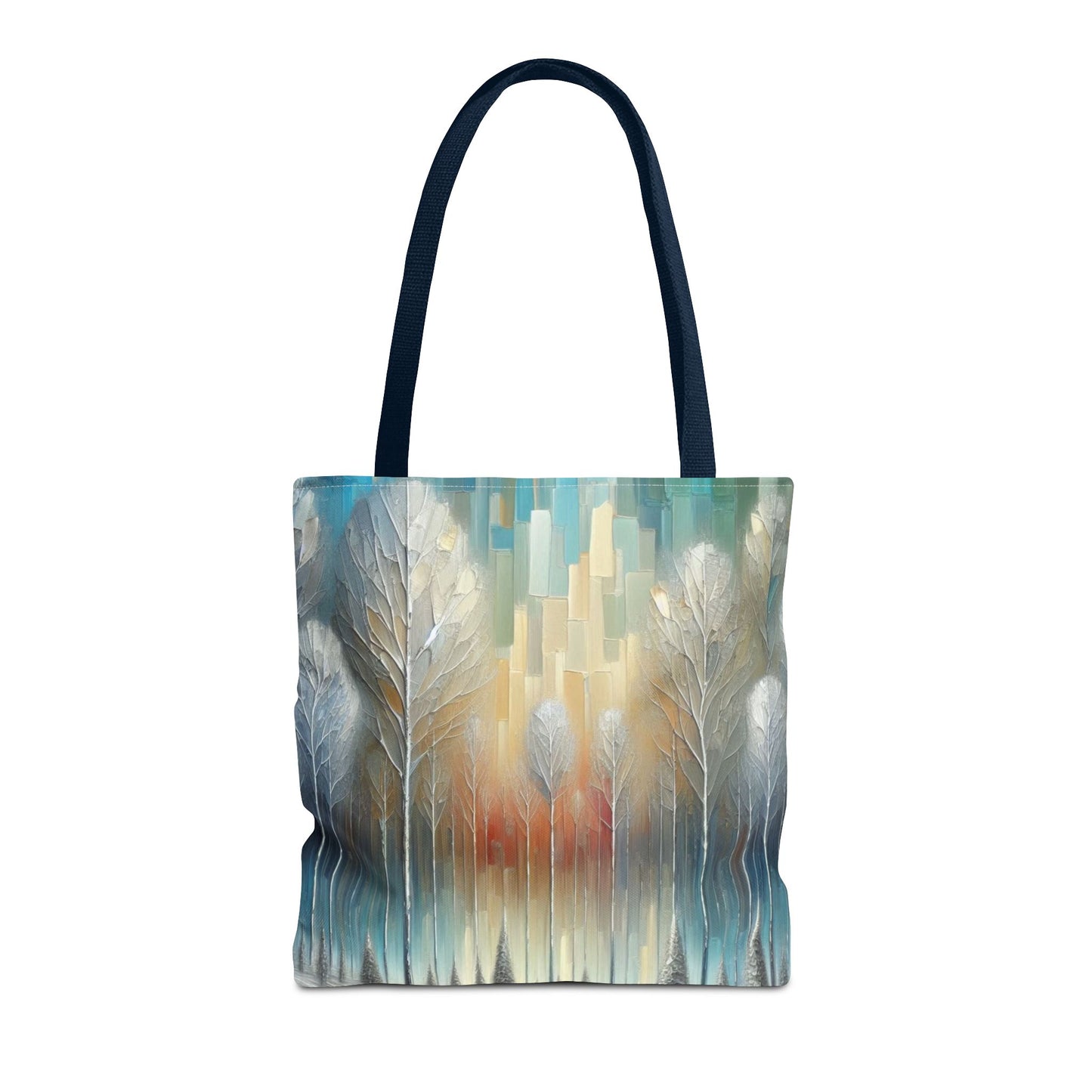Modern Art Christmas Tote Bag Holiday Cheer Gift Glam Winter Accessory Reusable Winter Tree Shopping Bag Xmas Joy Unisex Bag for Him Her
