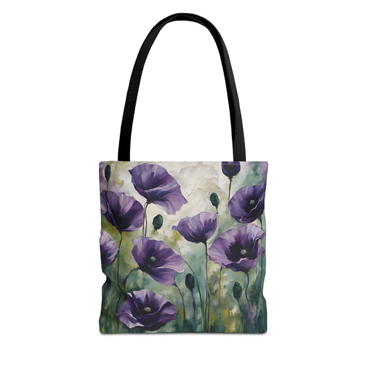 Floral Design Field of Flowers Tote Floral Grocery Wildflower Shopping Bag Cottage Core Gift Bag Boho Bag Poppy Tote Mom Gift