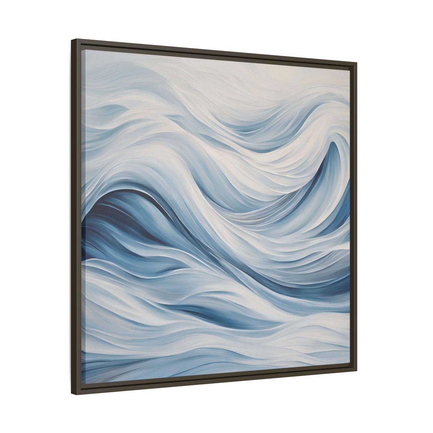 Modern Abstract Wave Design Unique Framed Print Canvas Wall Art Ocean Beach Gift Nature Lover Gift Underwater Sea Lover Gift 3 frame colors