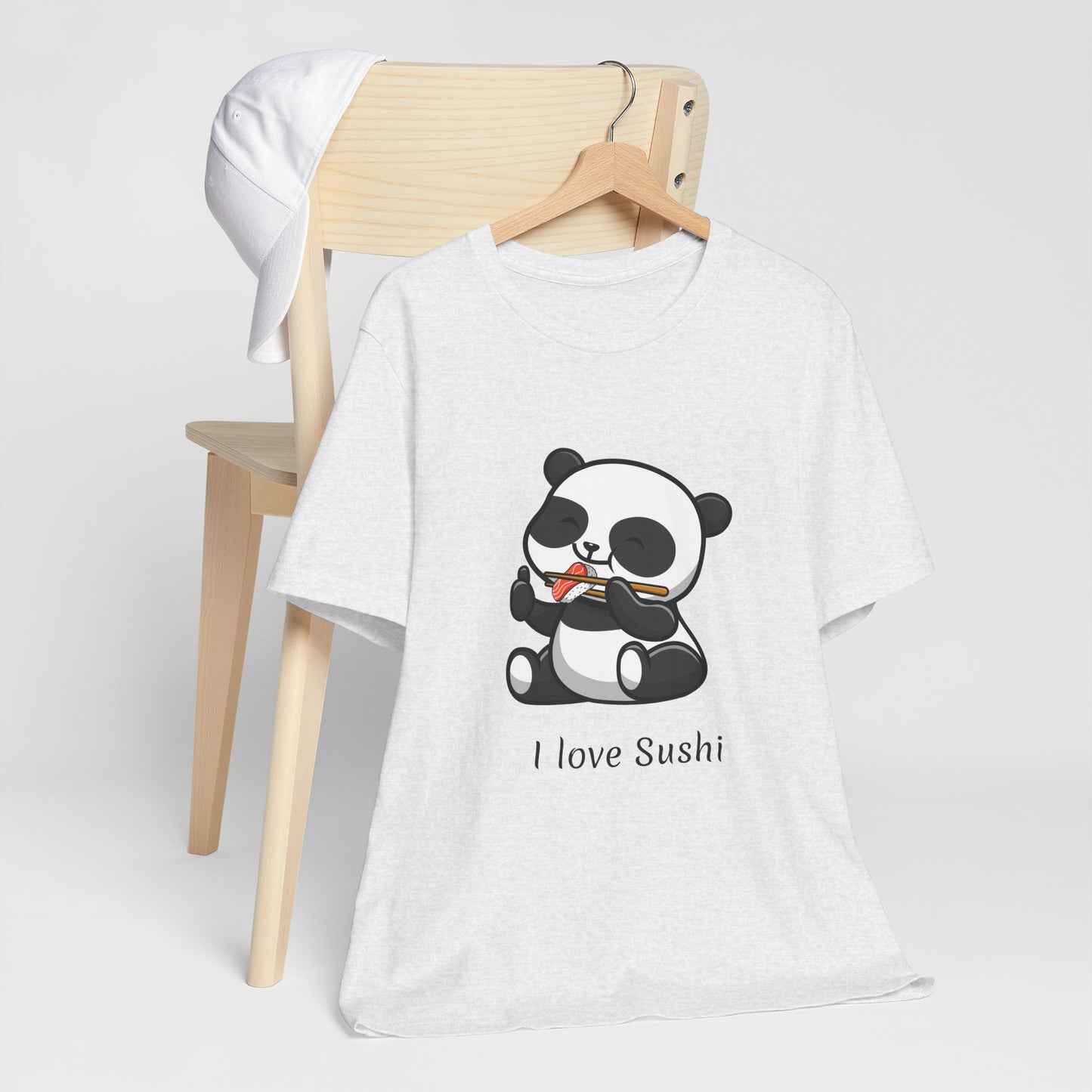 Sushi Lover T-shirt Funny Panda Bear Unisex Foodie Cute Culinary Gift Food Humor Shirt