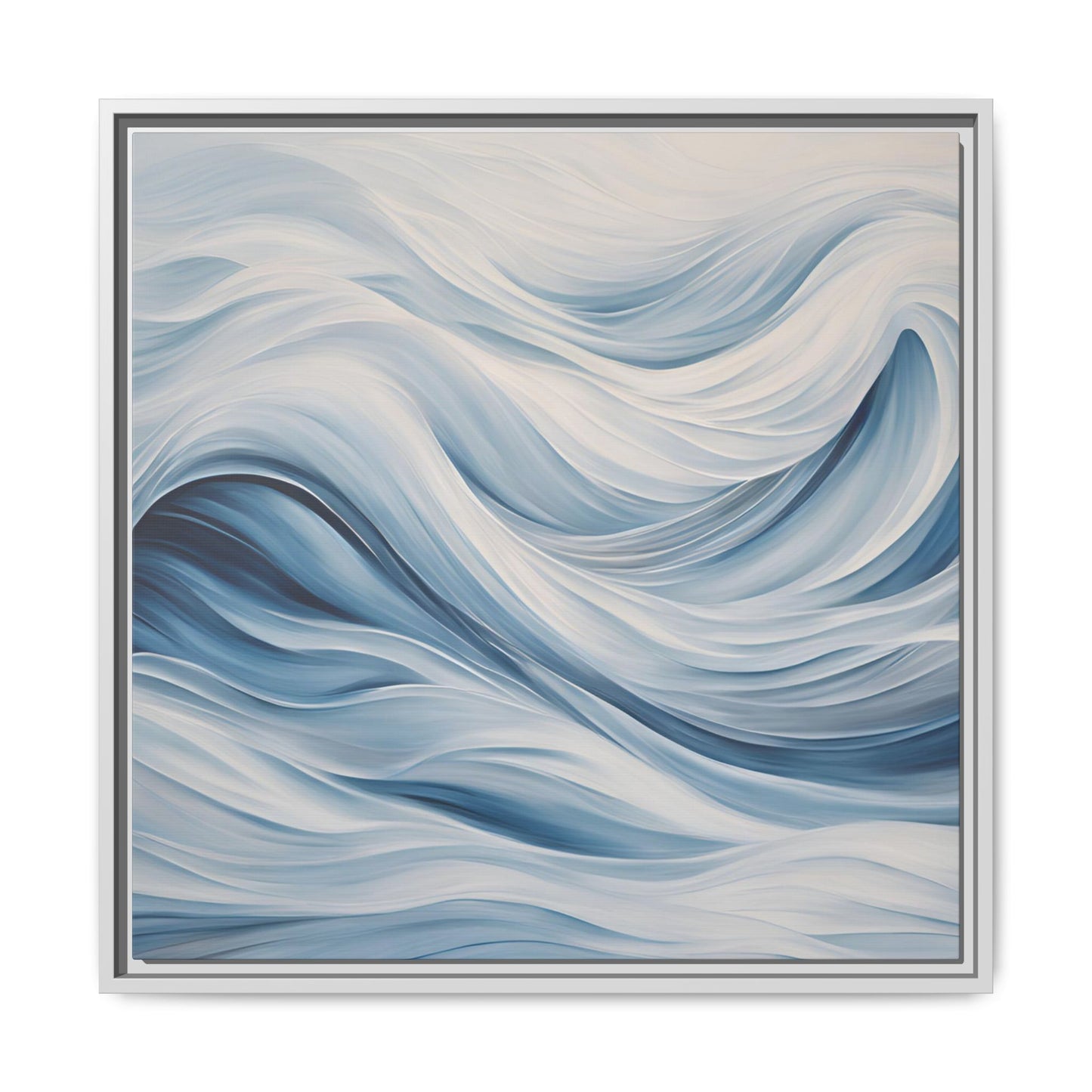 Modern Abstract Wave Design Unique Framed Print Canvas Wall Art Ocean Beach Gift Nature Lover Gift Underwater Sea Lover Gift 3 frame colors