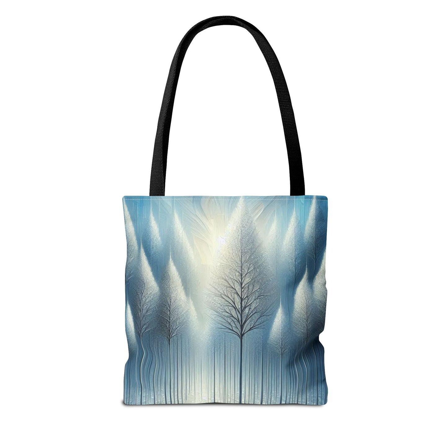 Snowy Christmas Tote Bag Holiday Cheer Gift Glam Winter Accessory Reusable Winter Tree Shopping Bag Xmas Joy Gift Unisex Bag for Him Her