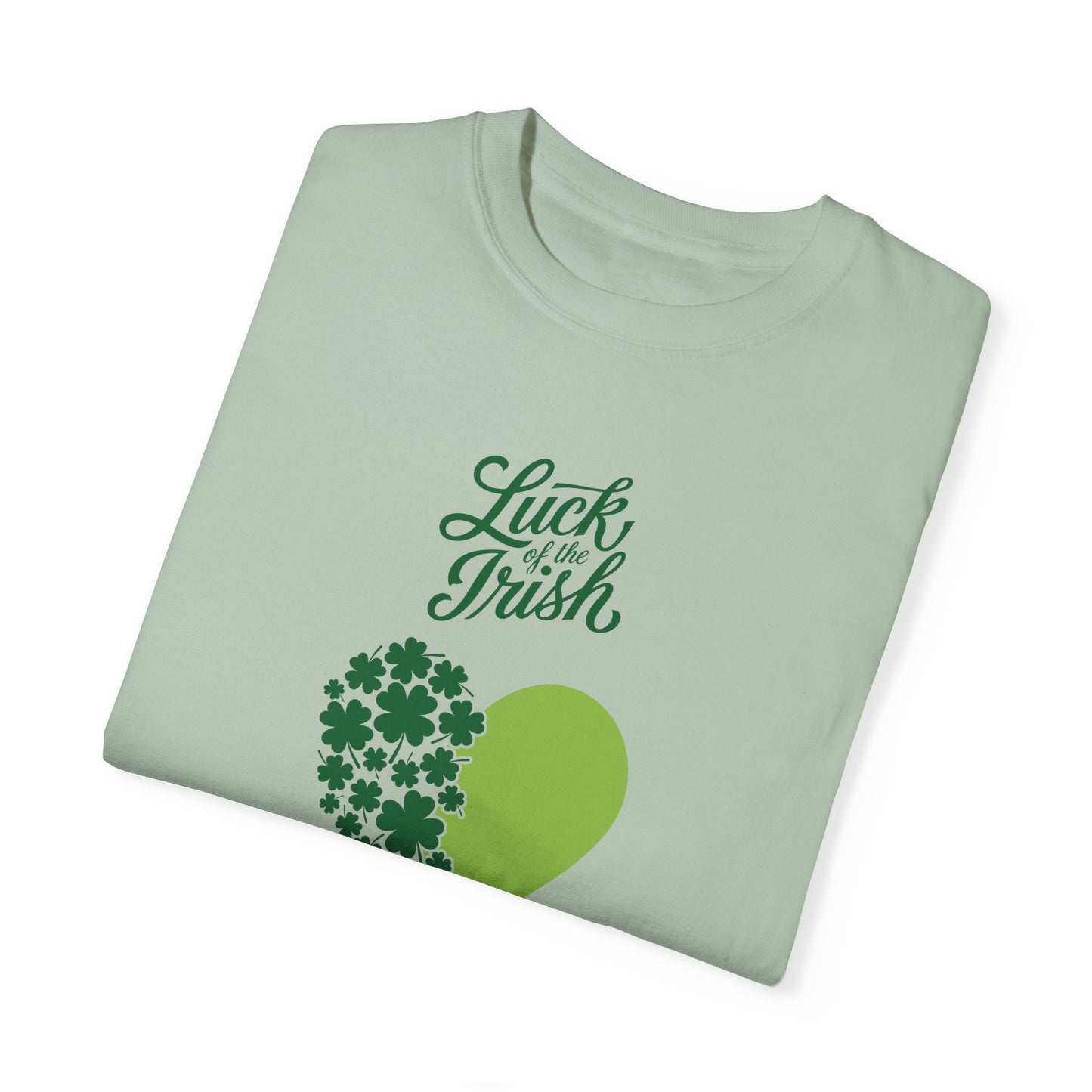 St. Patrick's Day T-Shirt Unisex Comfort Colors Relaxed Fit Garment-Dyed Tee 4 Leaf Clover Shirt Irish Themed Gift