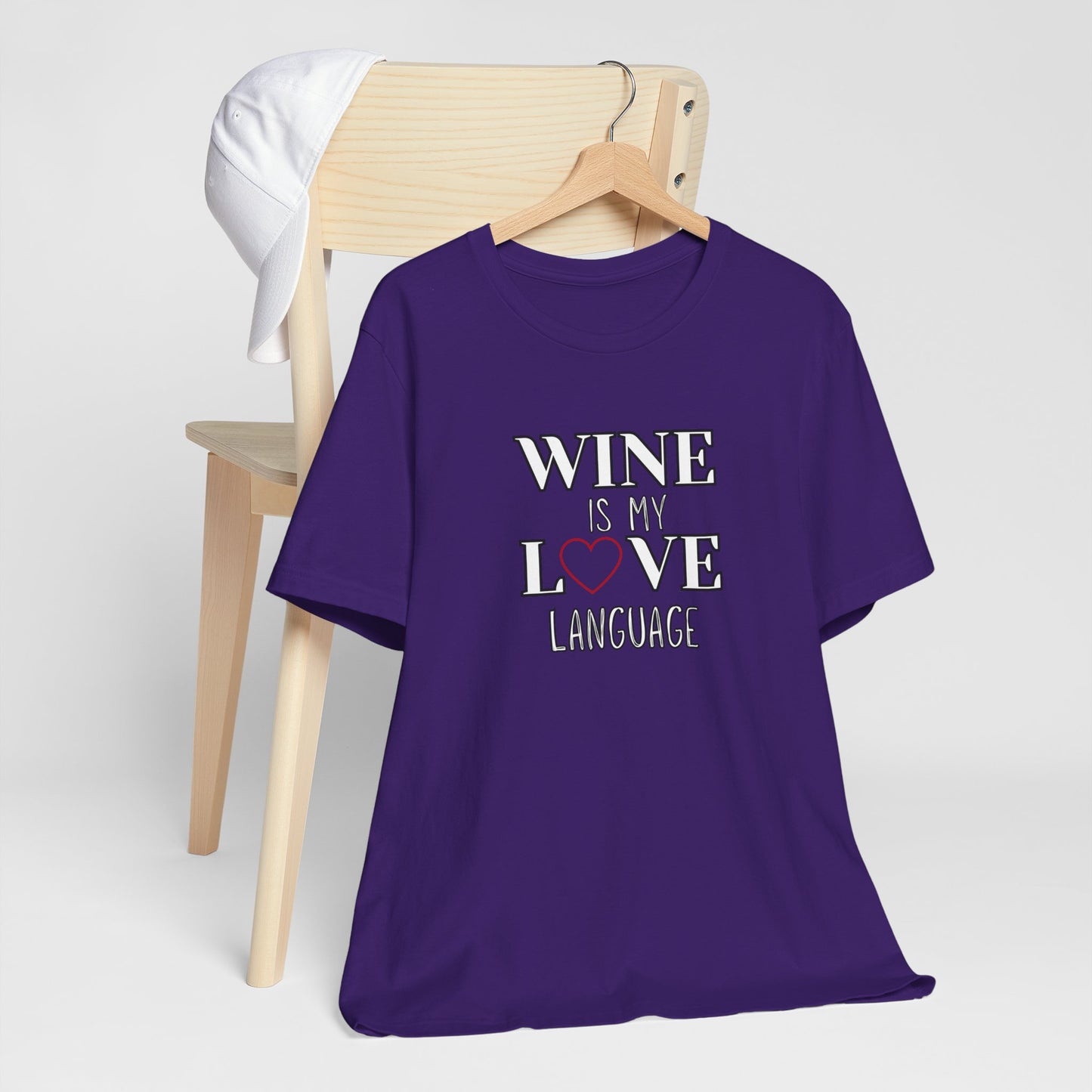 Wine is My Love Language T-shirt | Unisex | Funny Culinary Gift | Foodie Tee | Sommelier Food Lover Gift |