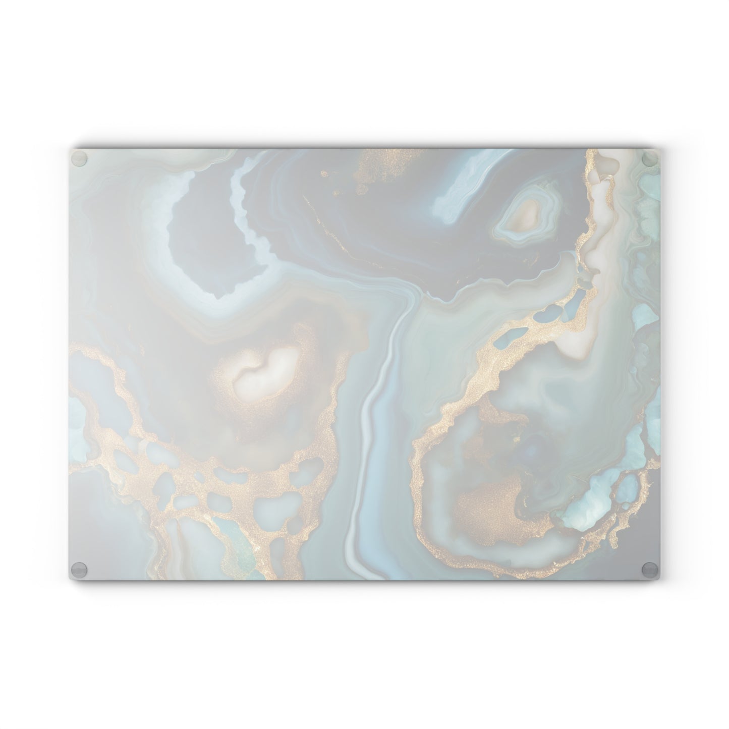 Kitchen Decor Glass Agate-look Image Nature Lover Cutting Board Serving Tray Home Cook Gift Colorful Glass Geode-inspired Charcuterie Board