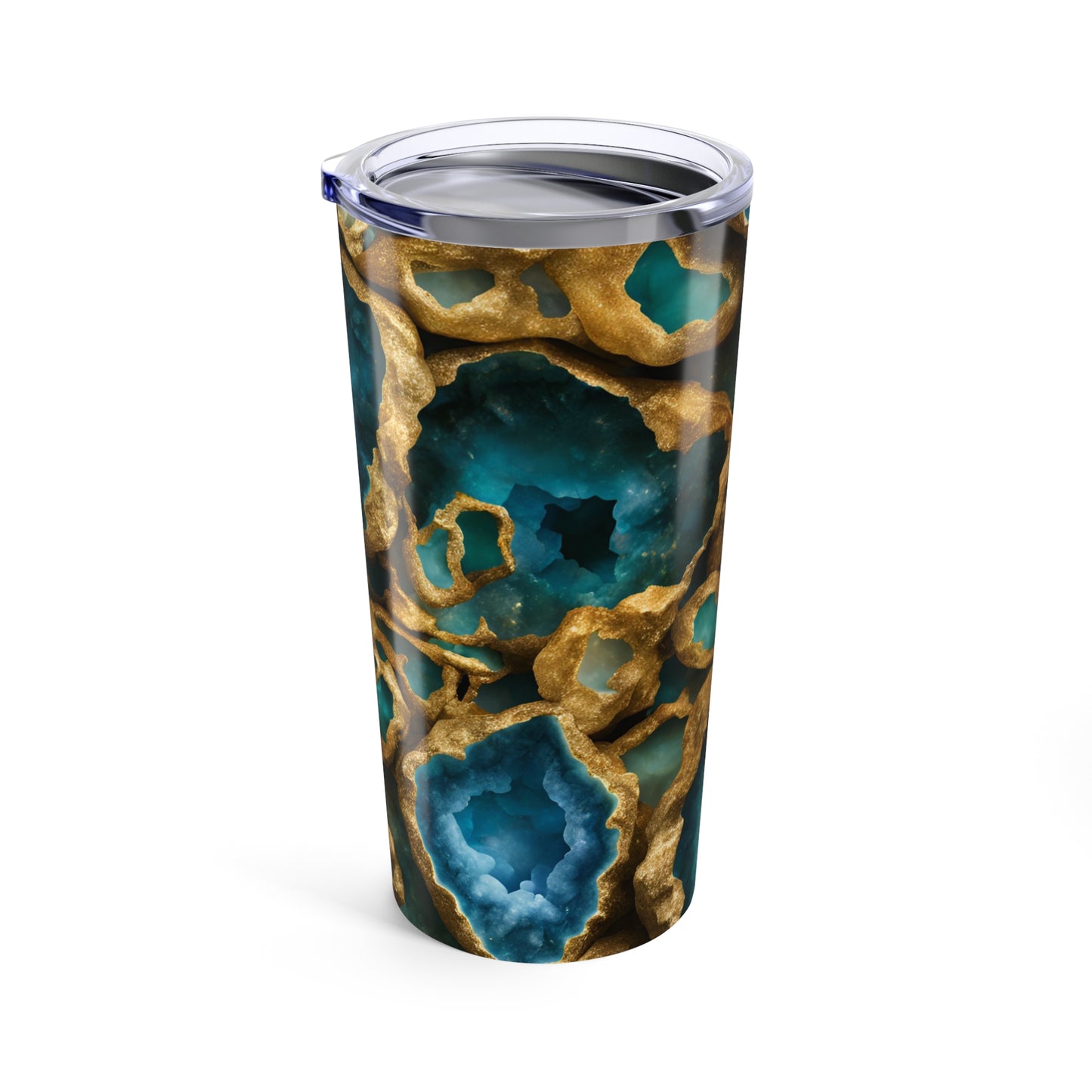 Colorful Geode Design 20 oz Tumbler Nature Lover Gift Geology Rock Lover Insulated Stainless Hot or Cold Marble Design Tumbler